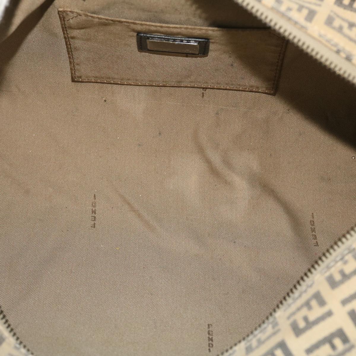 FENDI Zucchino Canvas Hand Bag Beige bs8088