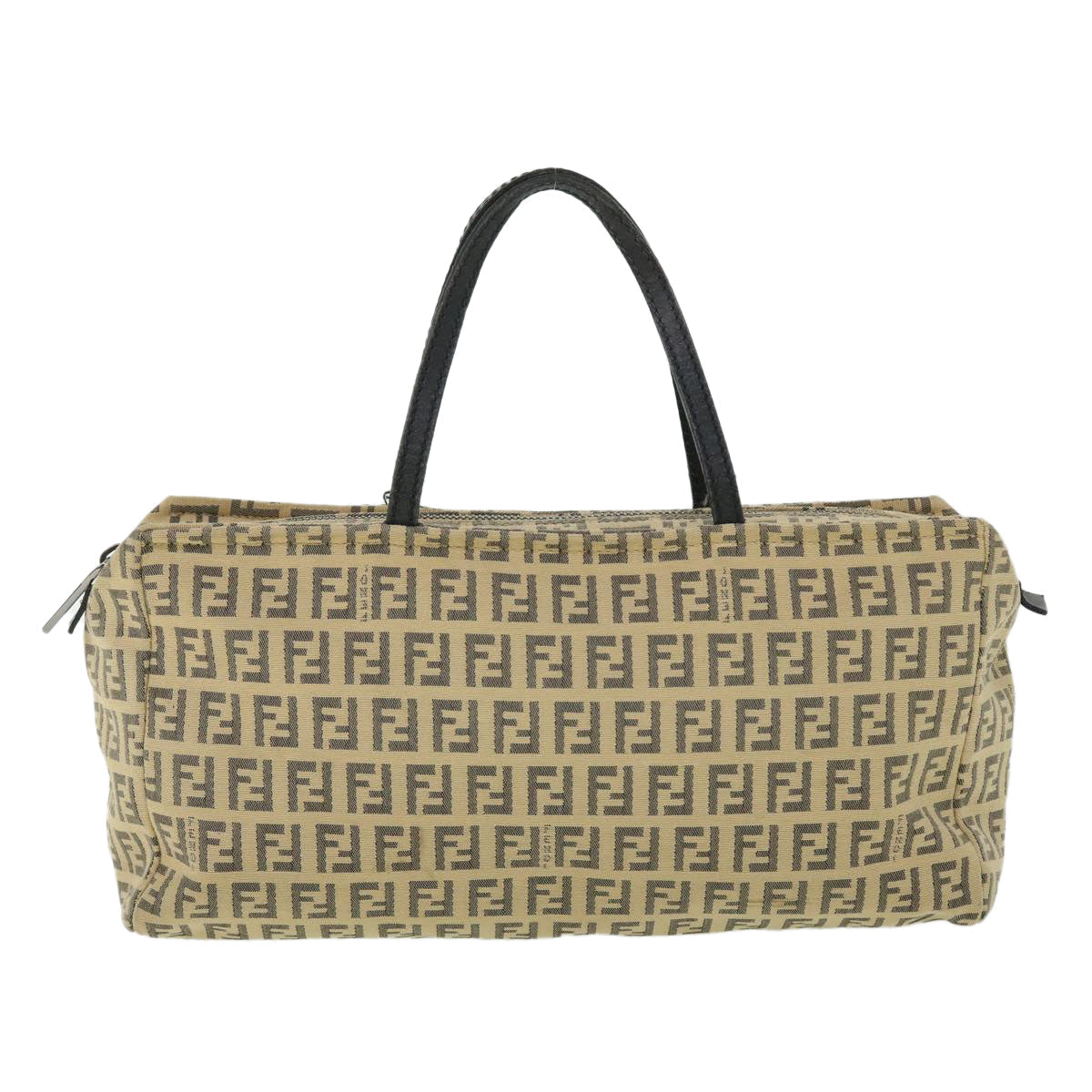 FENDI Zucchino Canvas Hand Bag Beige bs8088