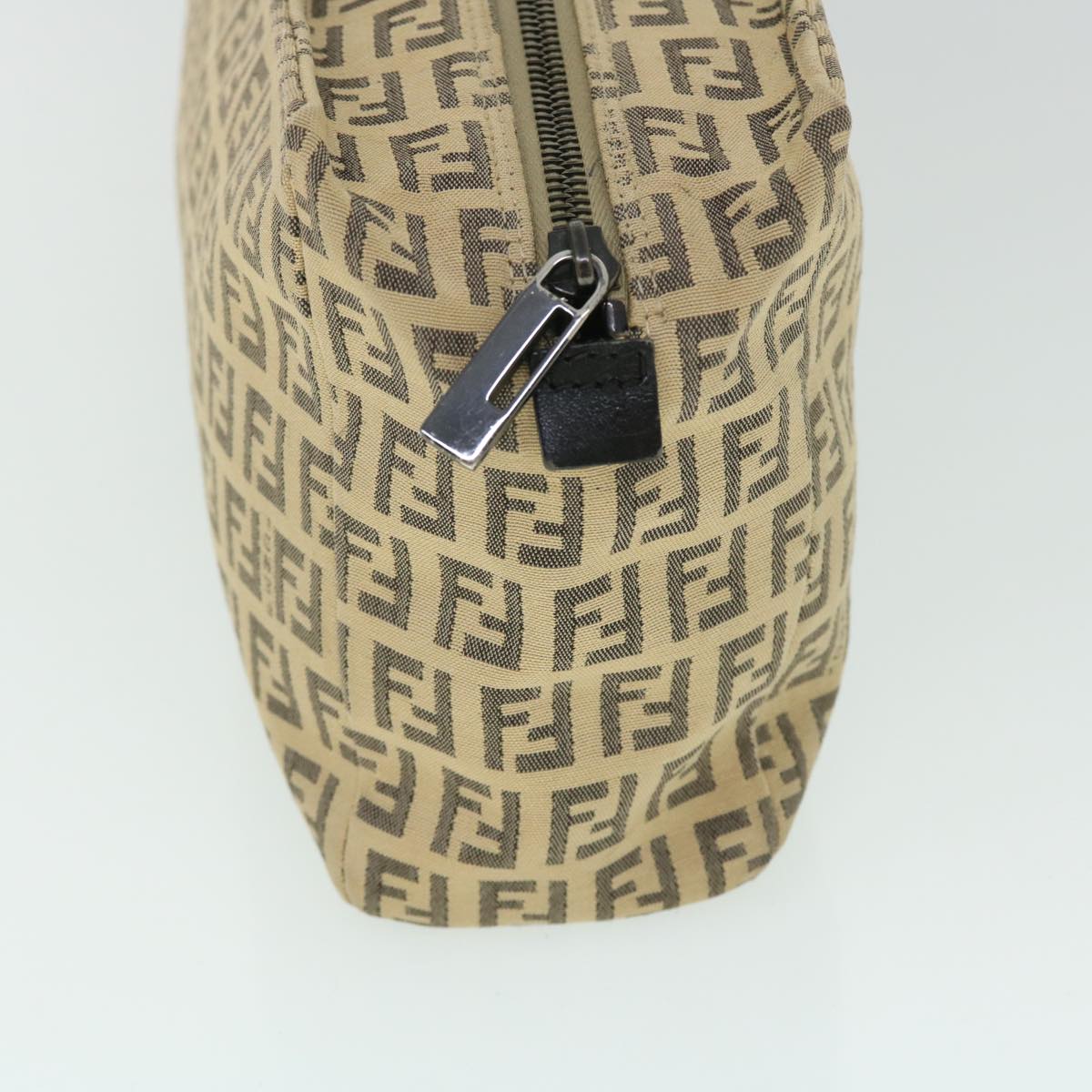 FENDI Zucchino Canvas Hand Bag Beige bs8088