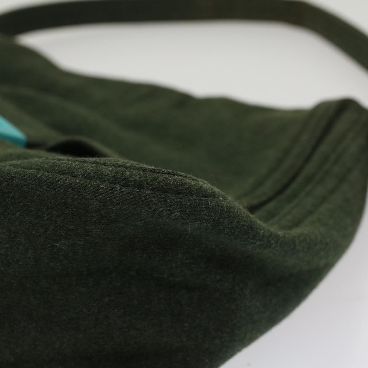 FENDI Mamma Baguette Shoulder Bag cotton Green Light Blue bs8194