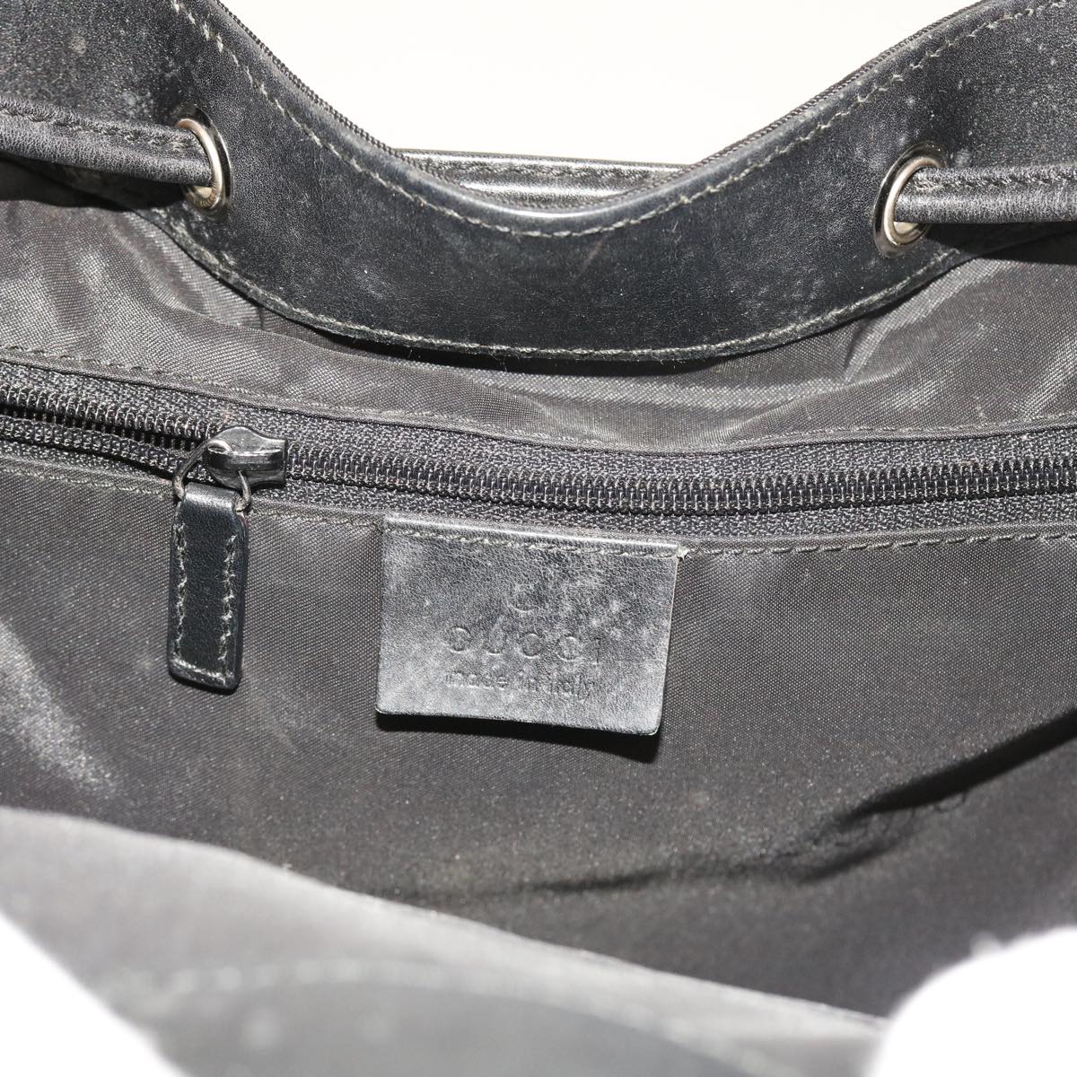 GUCCI Backpack Nylon Canvas Black 003 0233 2123 bs8250