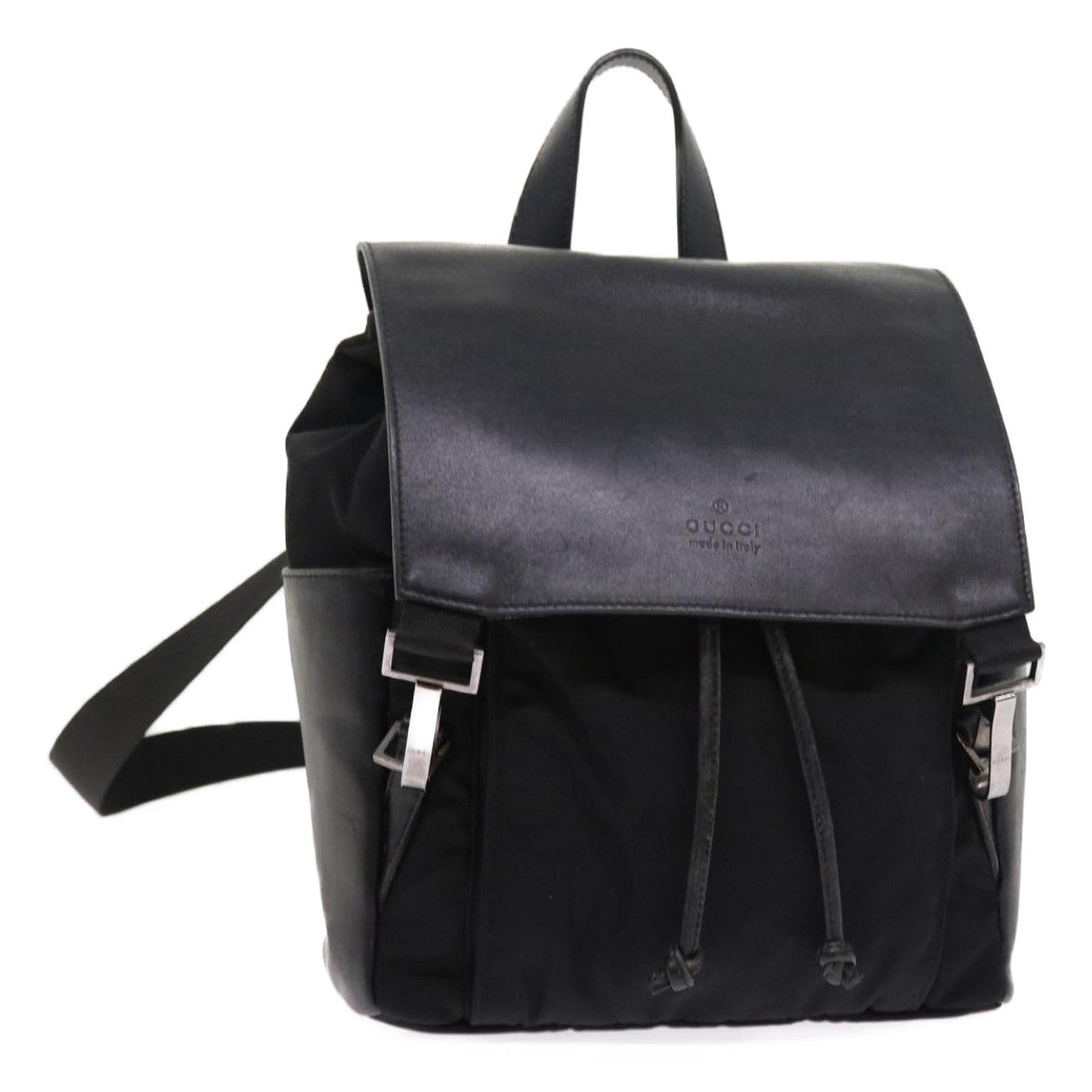 GUCCI Backpack Nylon Canvas Black 003 0233 2123 bs8250