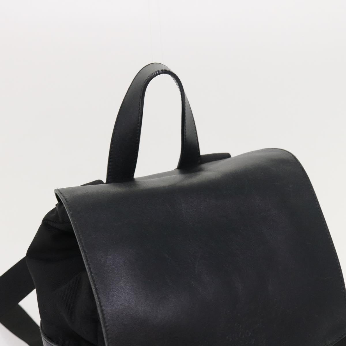 GUCCI Backpack Nylon Canvas Black 003 0233 2123 bs8250