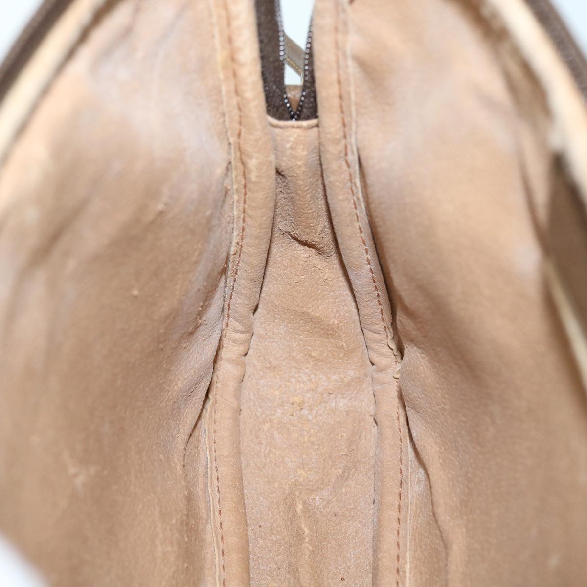 GUCCI GG Canvas Shoulder Bag PVC Leather Beige bs8259