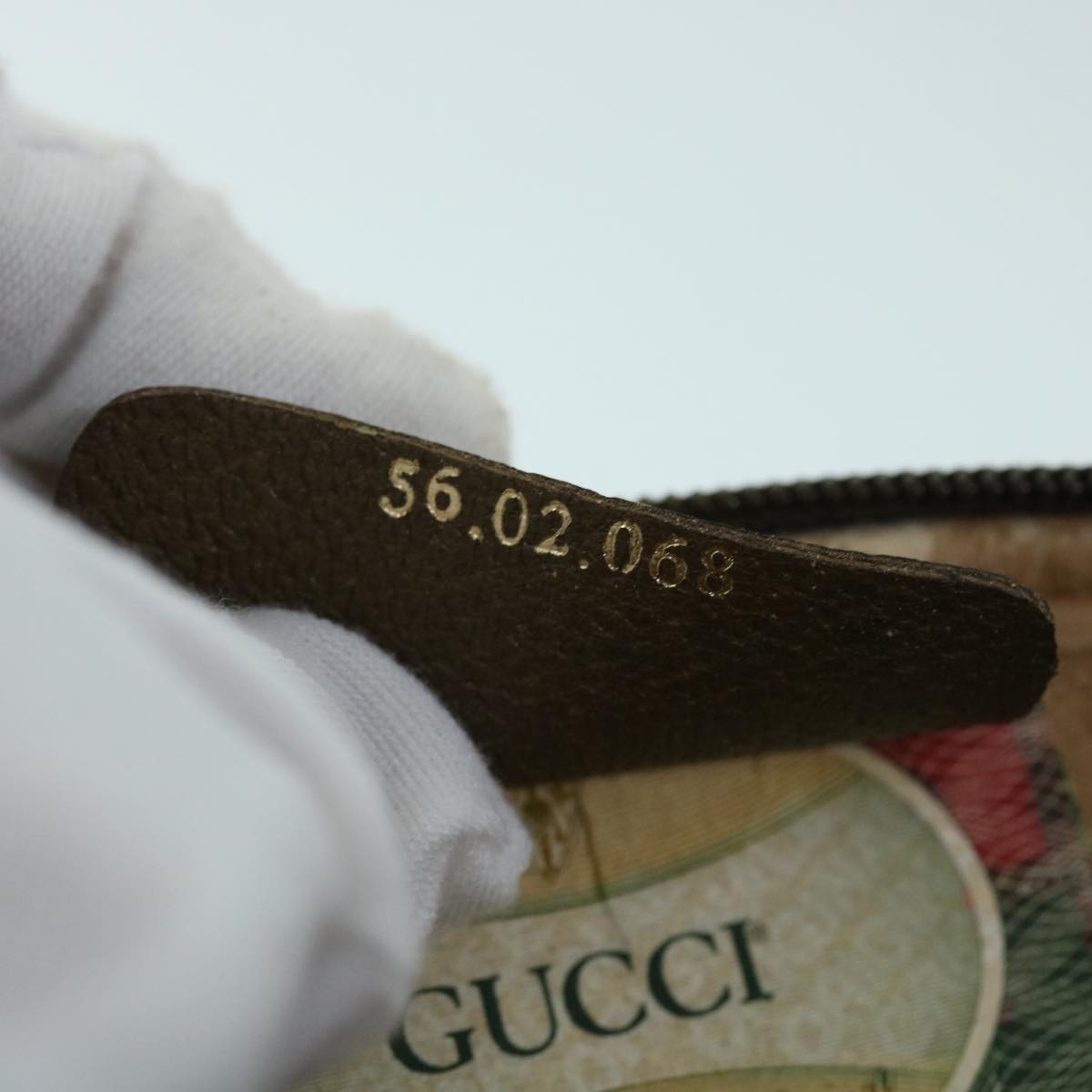 GUCCI GG Canvas Shoulder Bag PVC Leather Beige bs8259