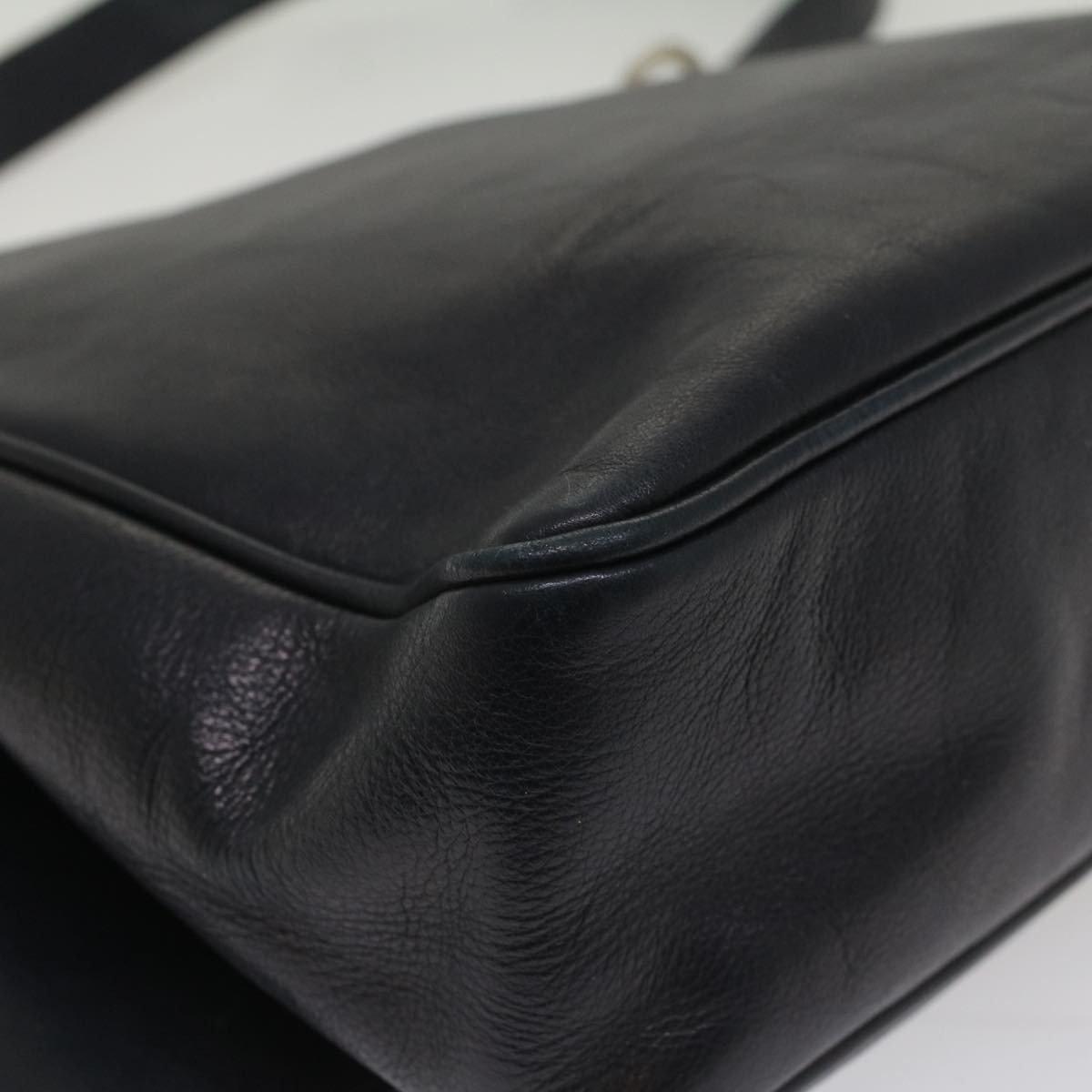 GUCCI Sherry Line Shoulder Bag Leather Black Red Navy bs8337