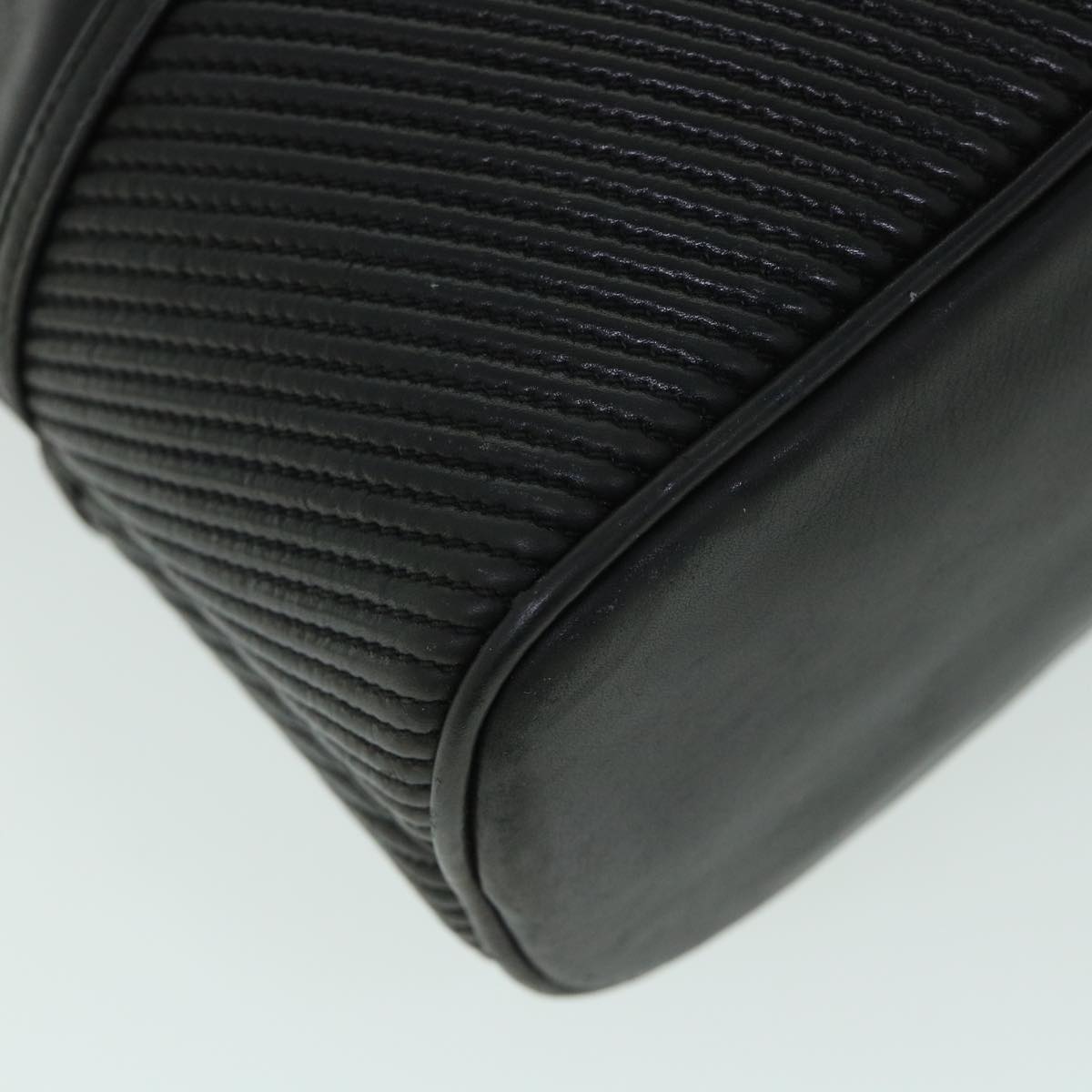 GUCCI Shoulder Bag Leather Black bs8418
