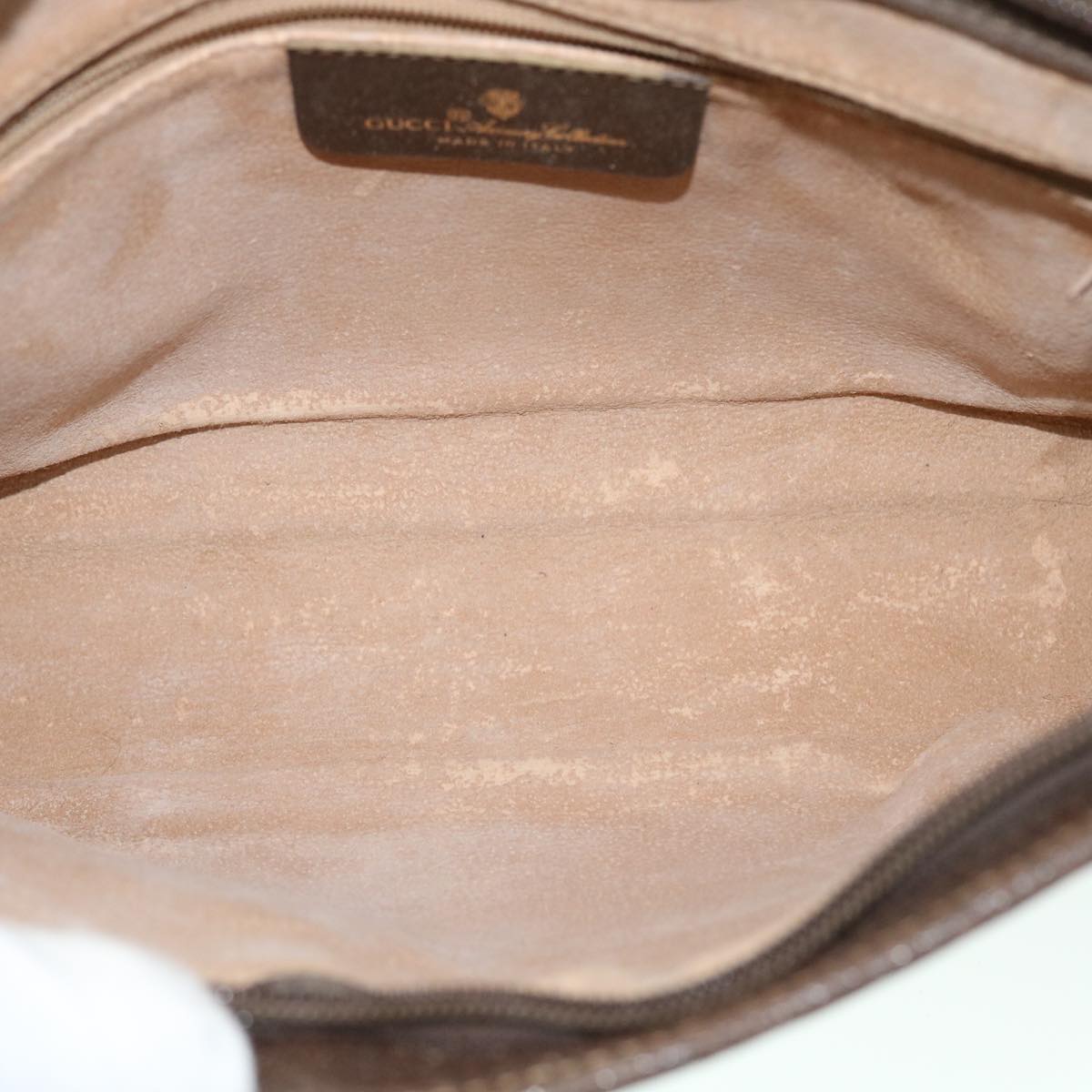 GUCCI GG Canvas Clutch Bag PVC Leather Beige Brown 014 123 6053 bs8482