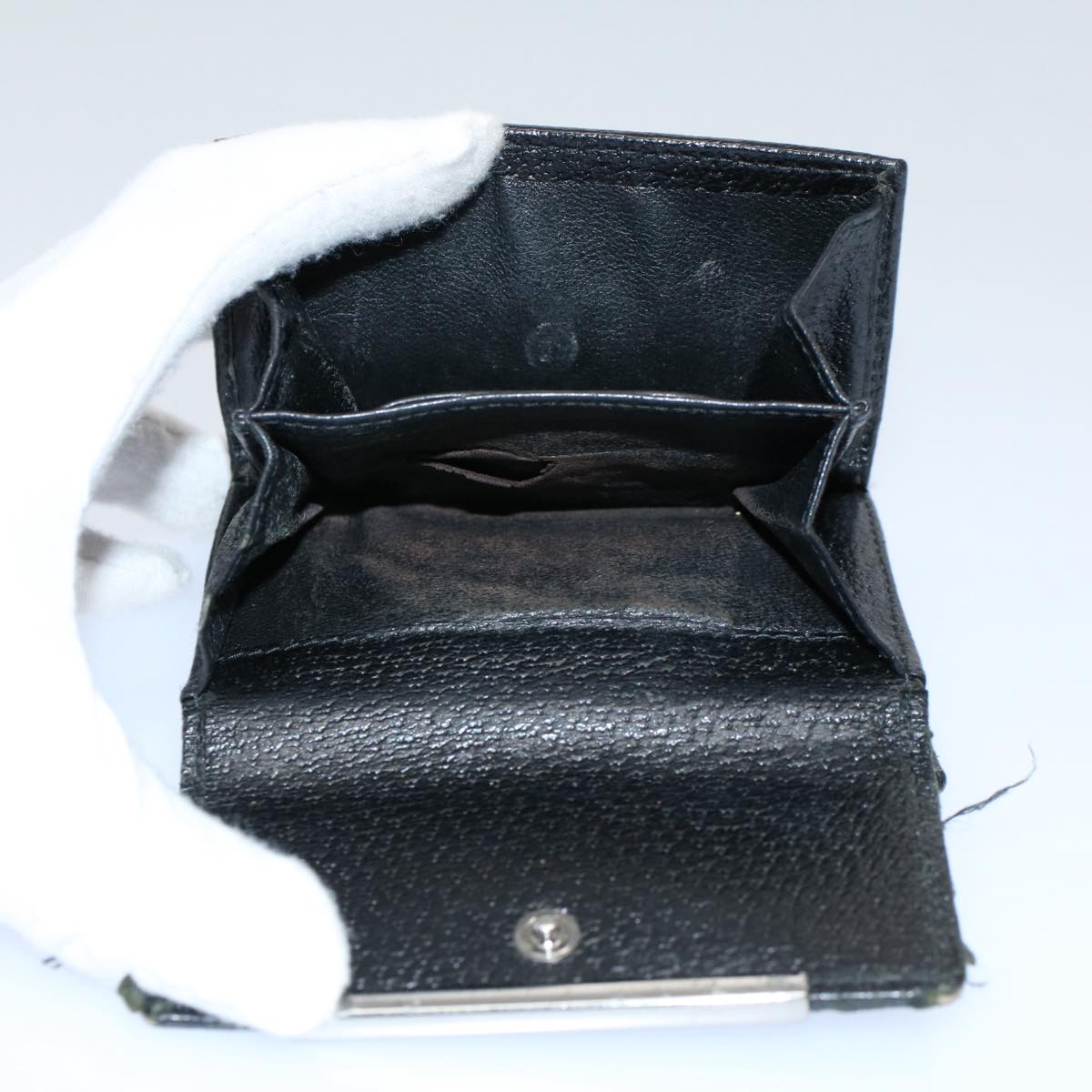 GUCCI GG Canvas Wallet Leather Canvas 6Set Beige Black Red bs8514