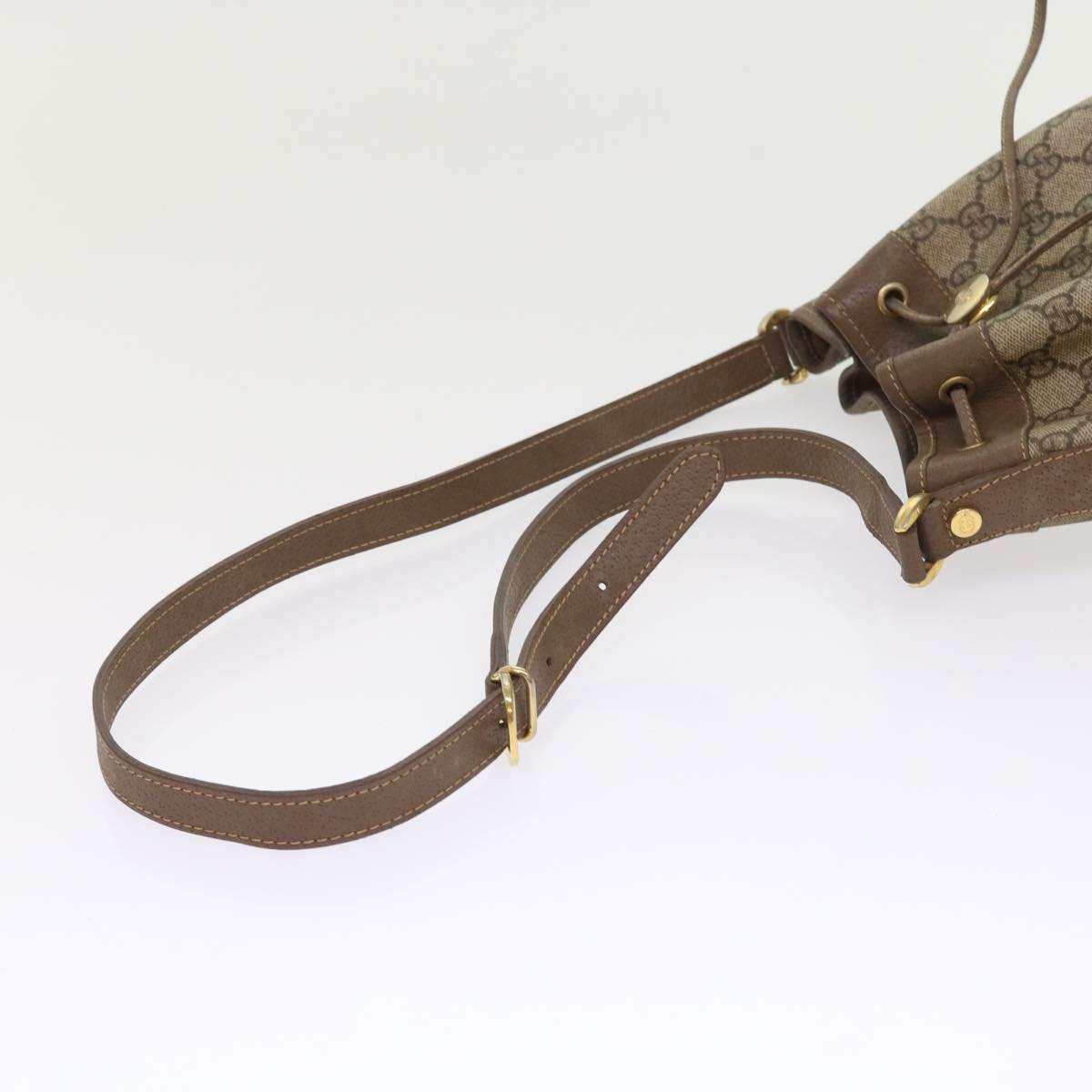 GUCCI GG Canvas Shoulder Bag PVC Leather Beige 001 115 6179 4023 bs8584
