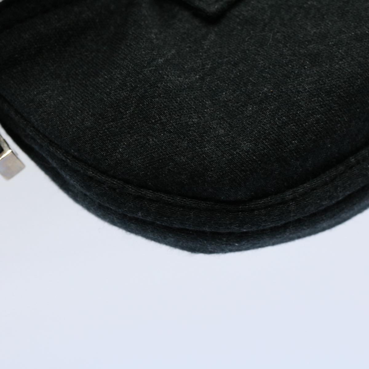 FENDI Mini Mamma Baguette Pouch Cotton Gray bs8606