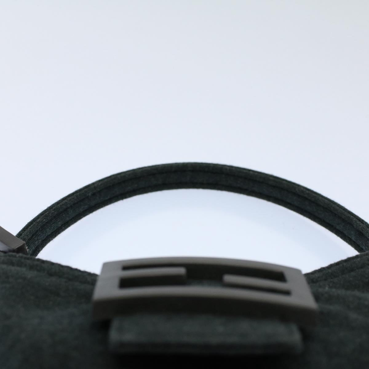 FENDI Mini Mamma Baguette Pouch Cotton Gray bs8606