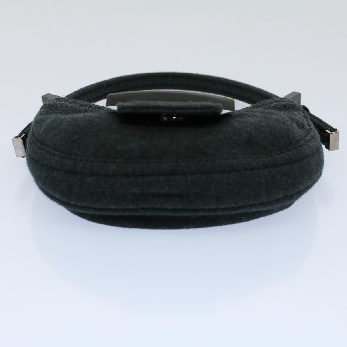 FENDI Mini Mamma Baguette Pouch Cotton Gray bs8606