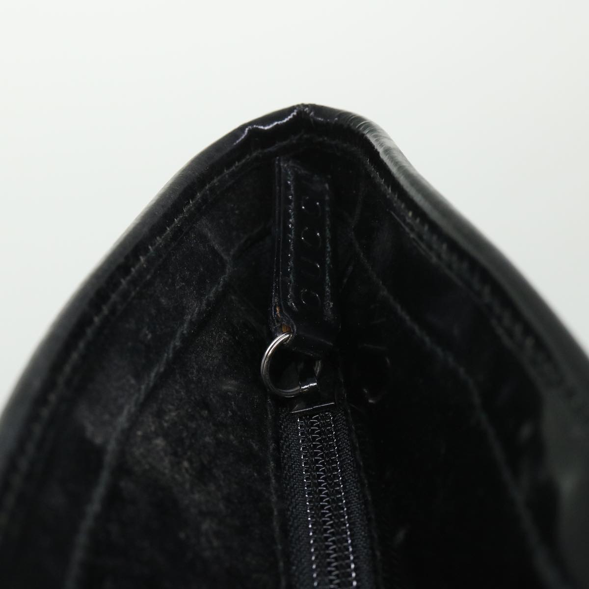GUCCI Shoulder Bag Nylon Black 002 123 0456 bs8636