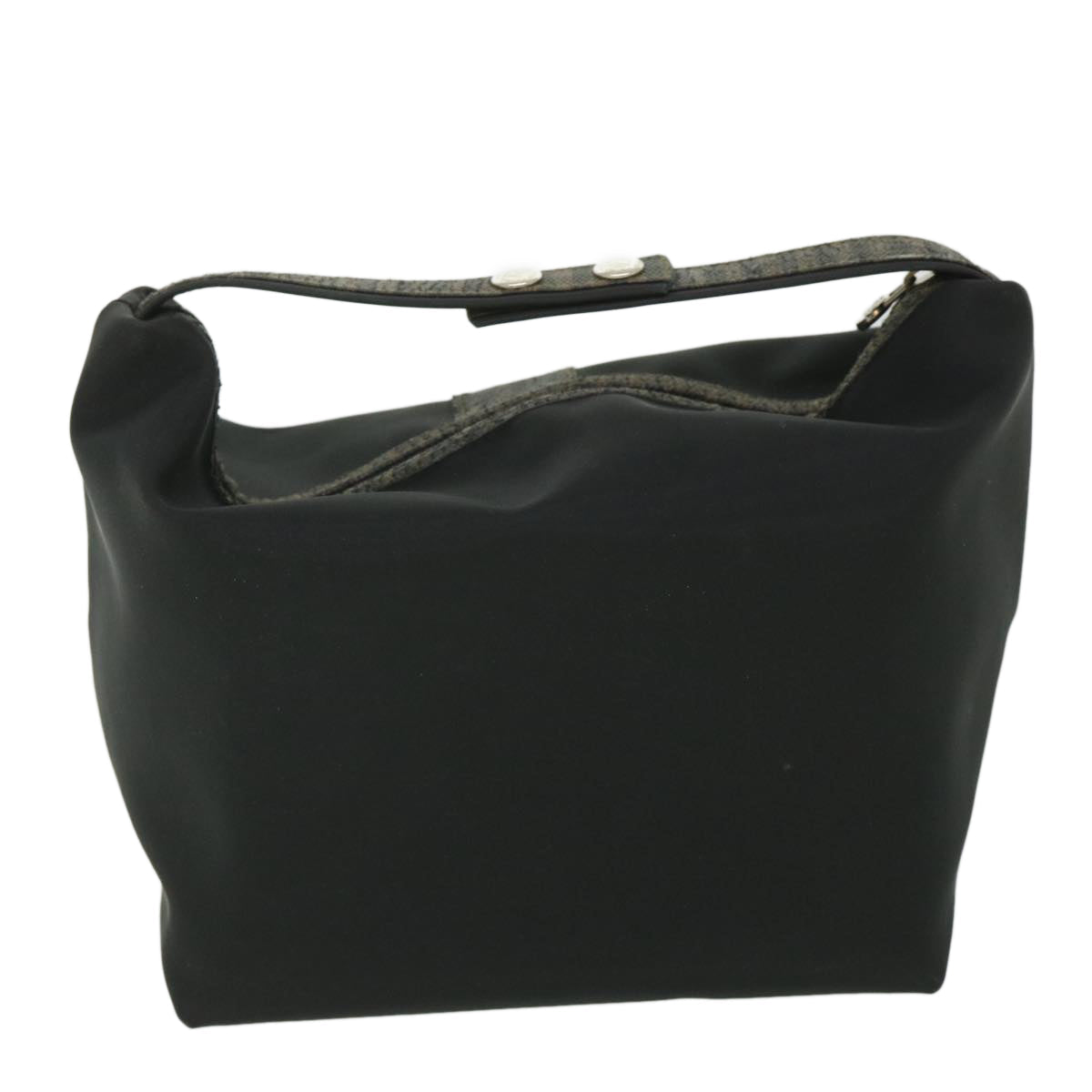 FENDI Pecan Canvas Hand Bag Black bs8734