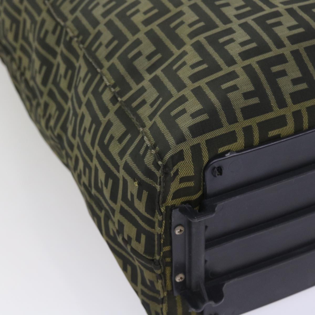 FENDI Zucca Canvas Carry Bag Black Brown bs8850