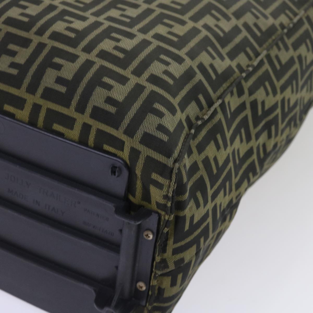 FENDI Zucca Canvas Carry Bag Black Brown bs8850