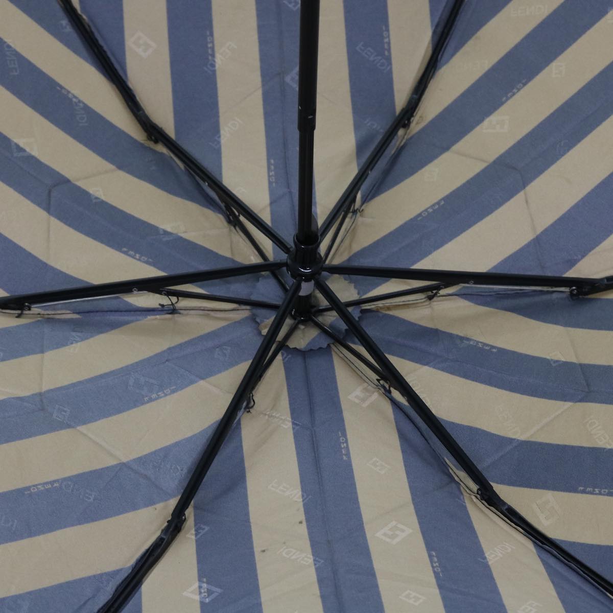 FENDI Zucchino Canvas Folding Umbrella Nylon 3Set Brown Beige bs8876