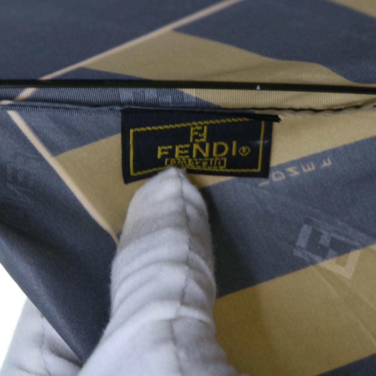 FENDI Zucchino Canvas Folding Umbrella Nylon 3Set Brown Beige bs8876