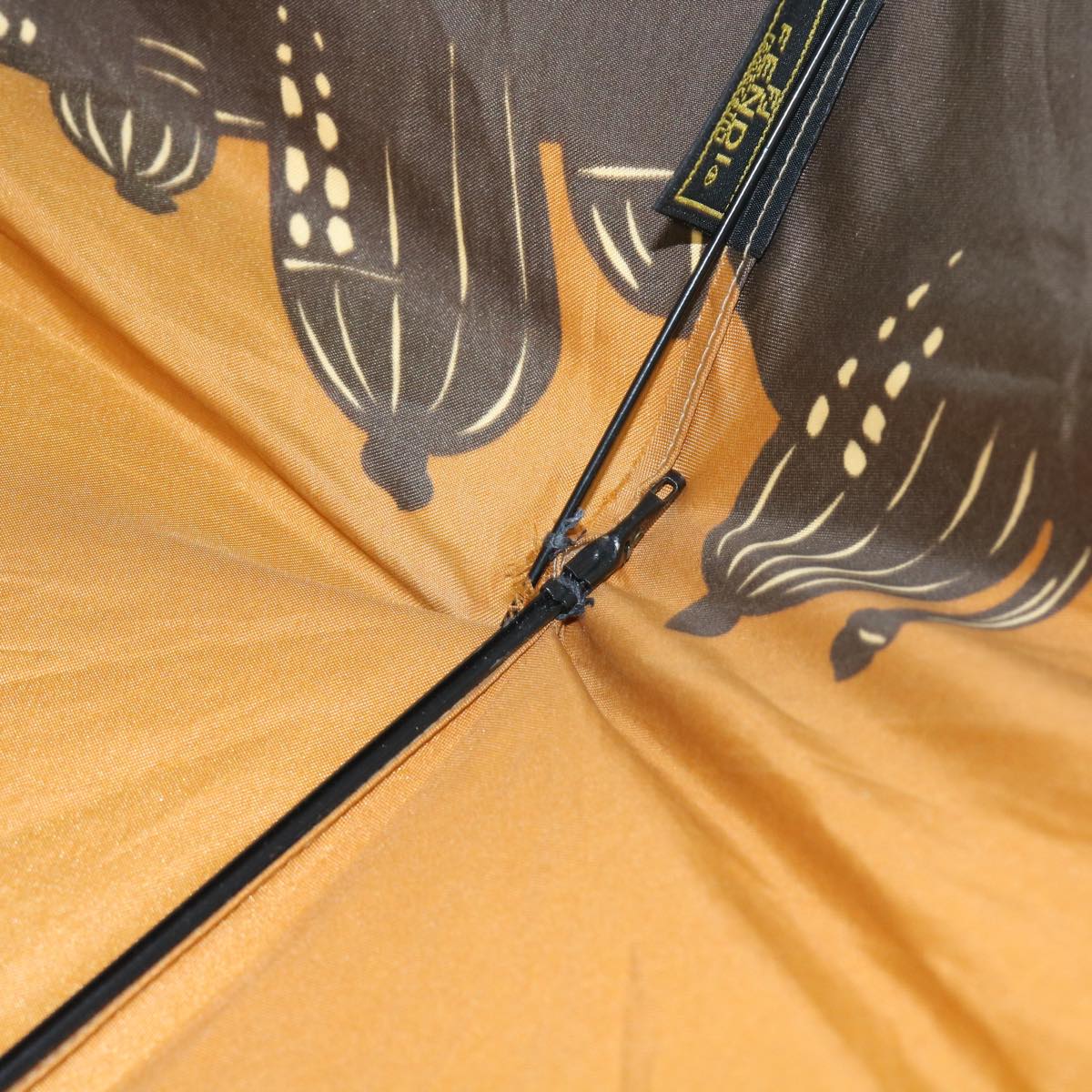 FENDI Zucchino Canvas Folding Umbrella Nylon 3Set Brown Beige bs8876