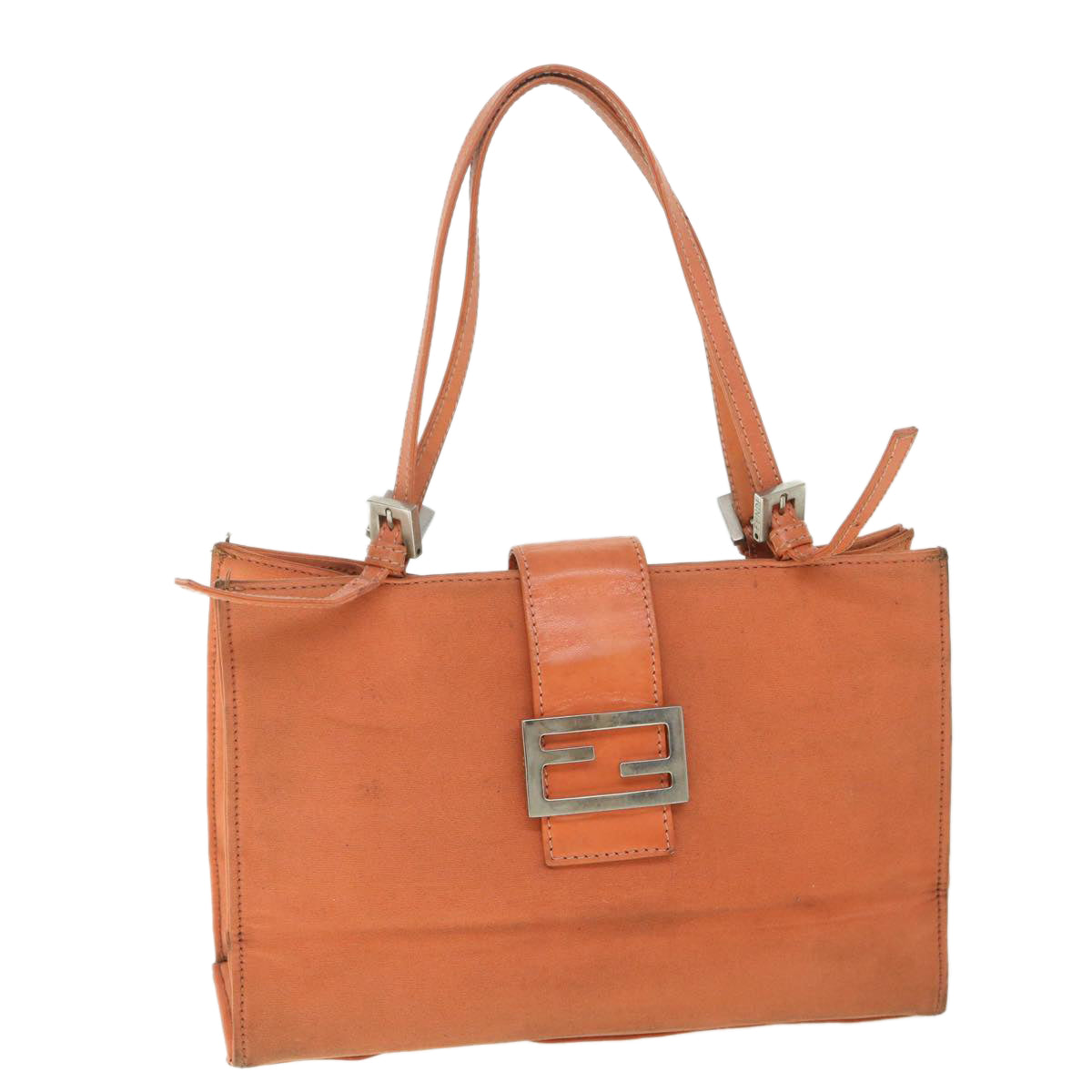FENDI Shoulder Bag Nylon Orange bs8893