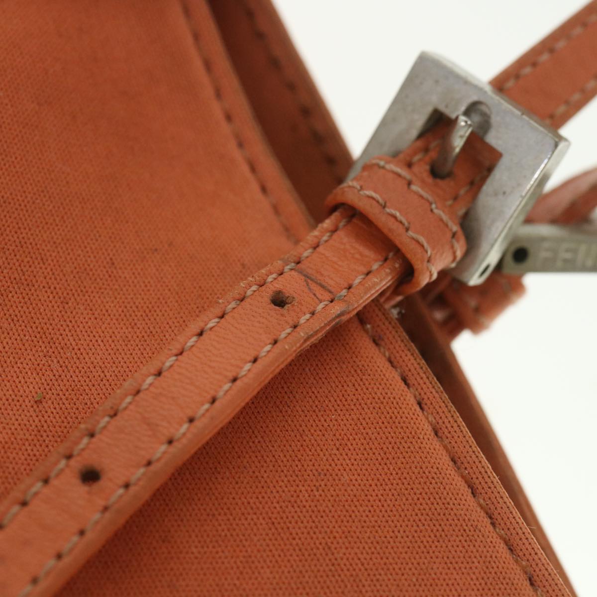 FENDI Shoulder Bag Nylon Orange bs8893