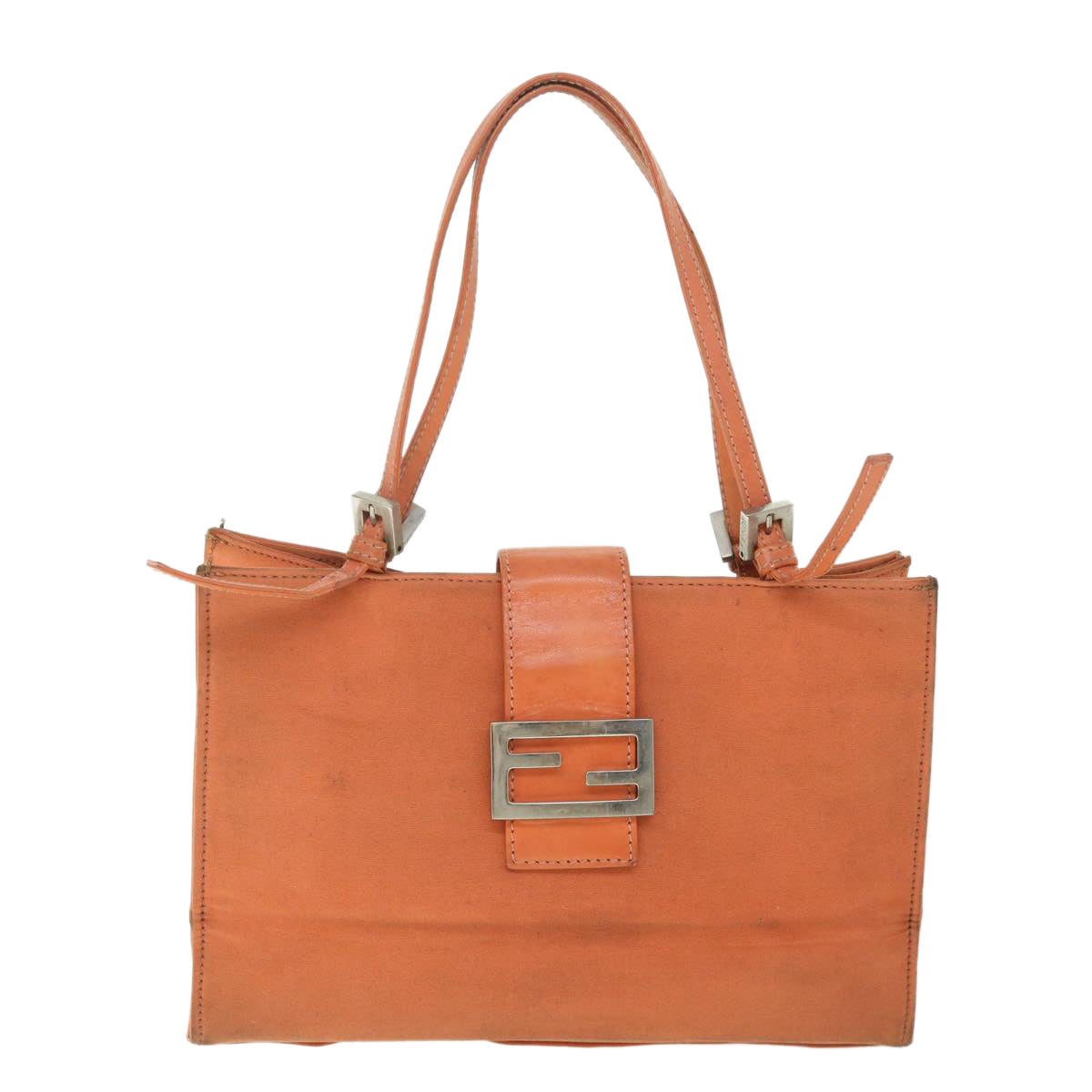 FENDI Shoulder Bag Nylon Orange bs8893
