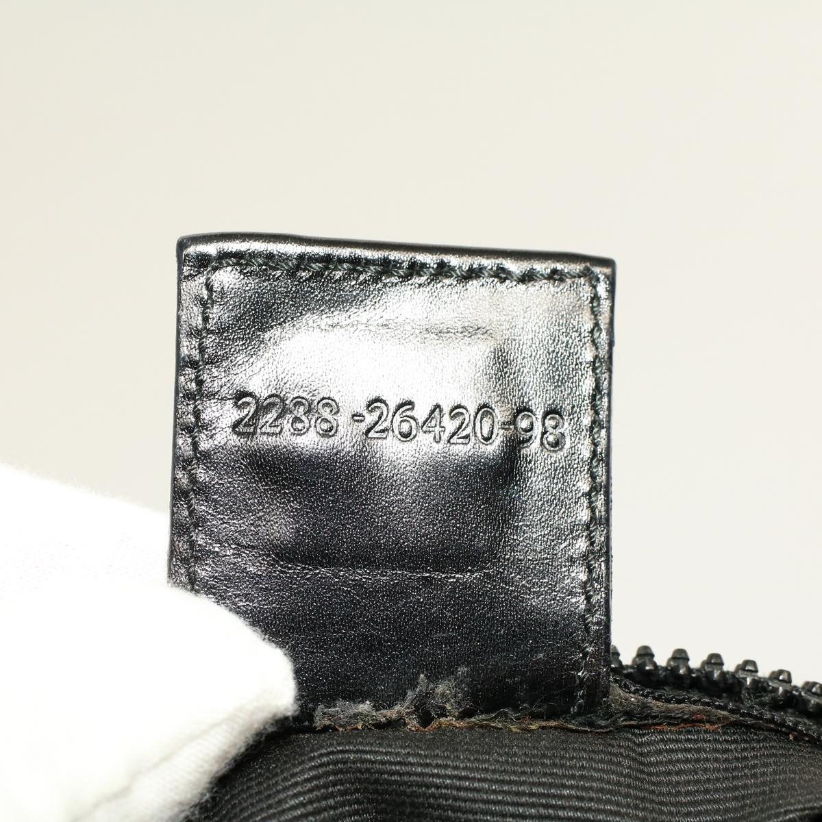 FENDI Boston Bag Nylon 2way Brown Black bs8911