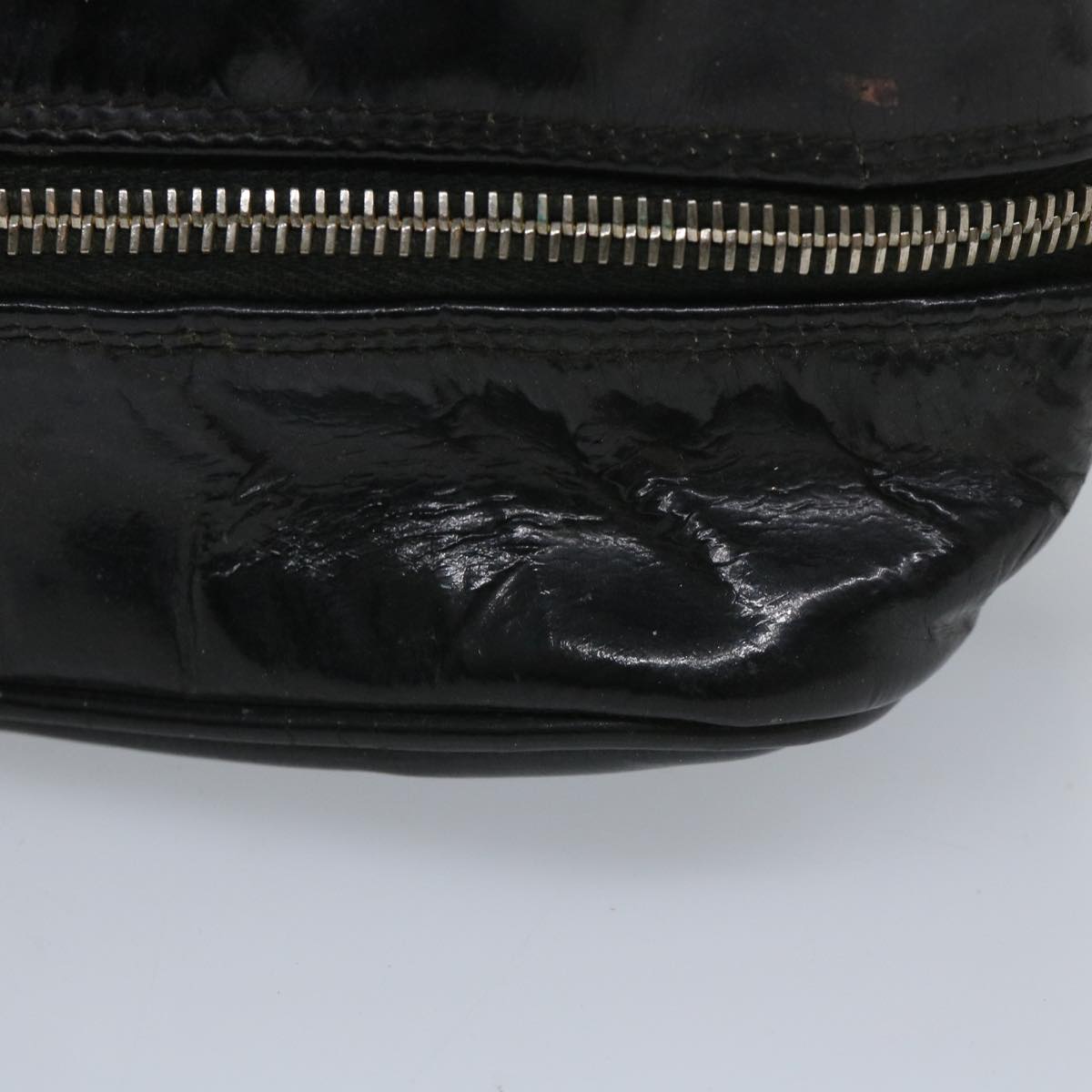 CHANEL Clutch Bag Patent leather Black CC bs9031