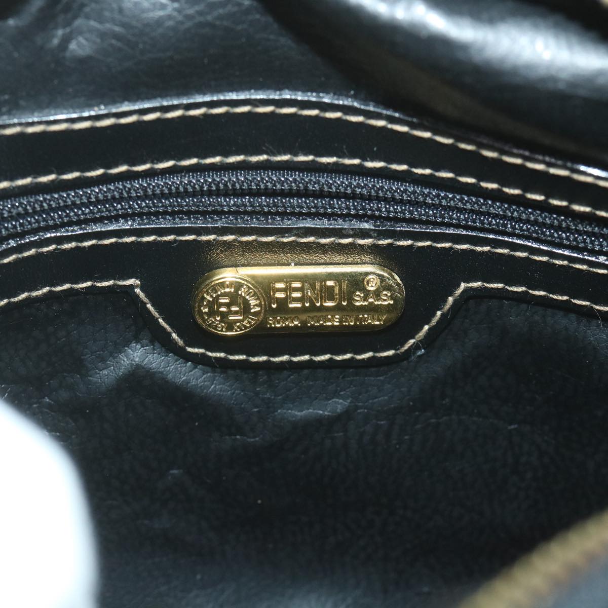 FENDI Zucca Canvas Shoulder Bag Coated Canvas Brown bs9073
