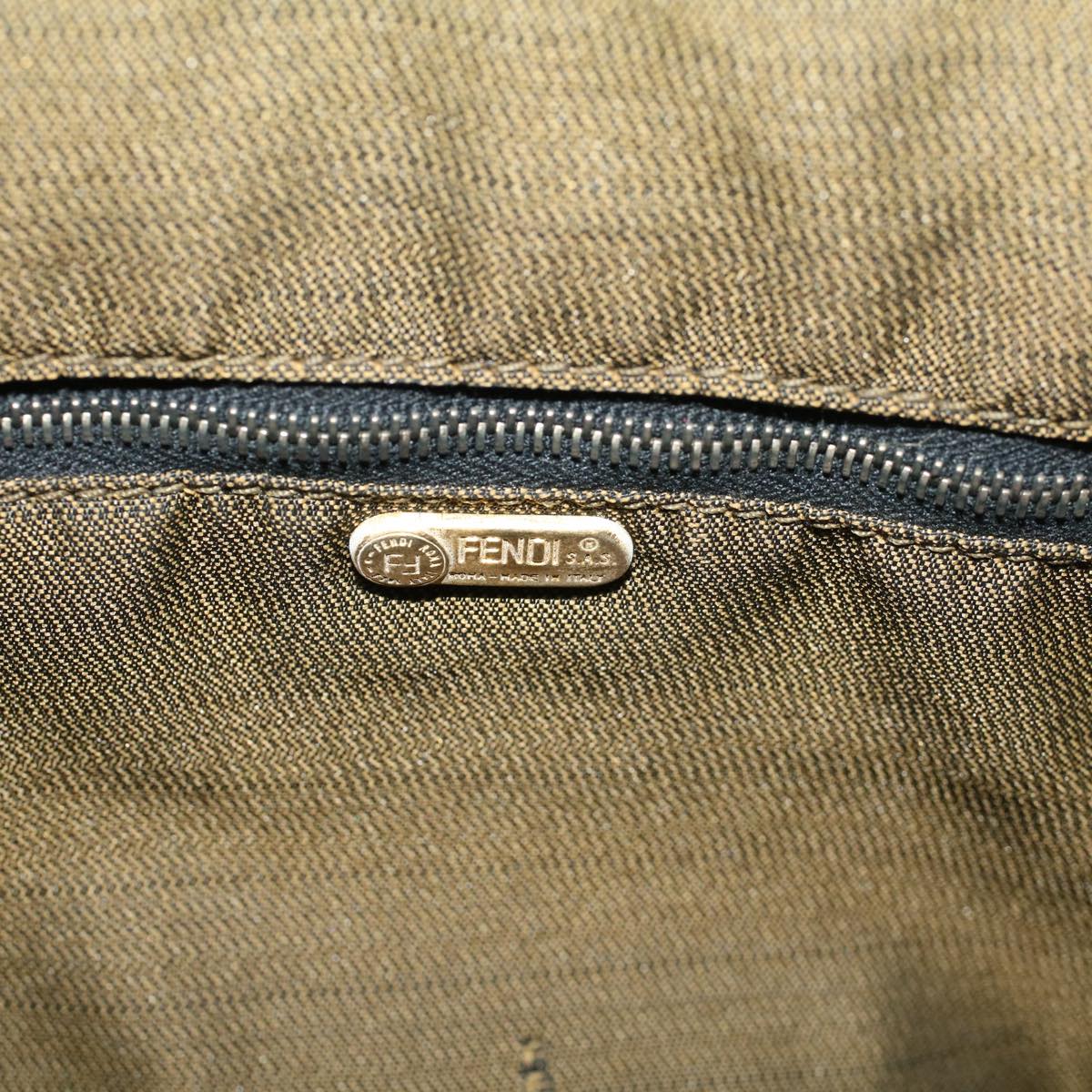 FENDI Zucca Canvas Hand Bag Brown bs9074