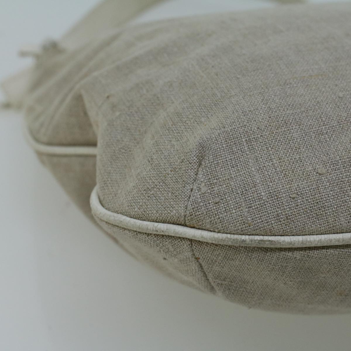 FENDI Shoulder Bag Canvas Beige bs9075