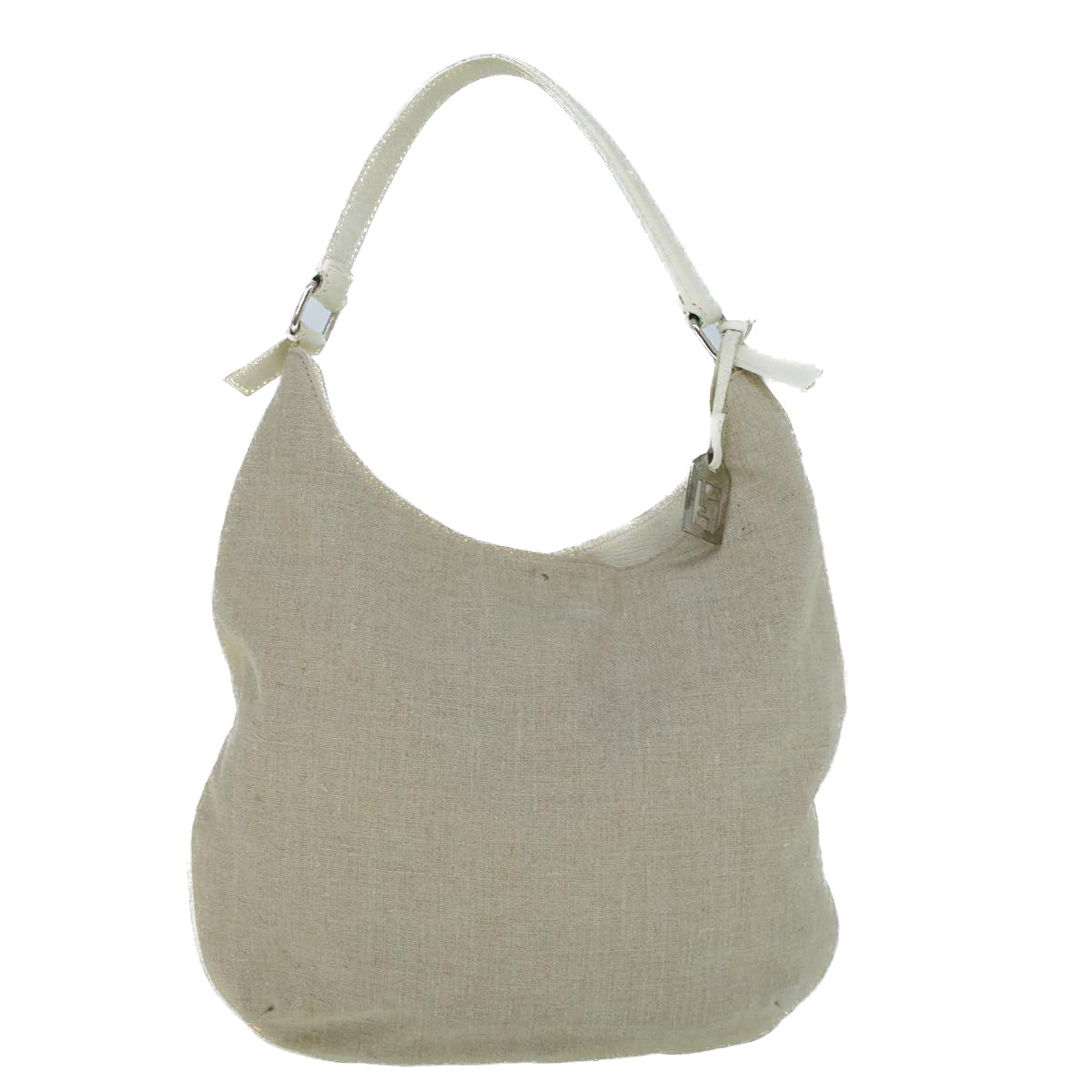 FENDI Shoulder Bag Canvas Beige bs9075