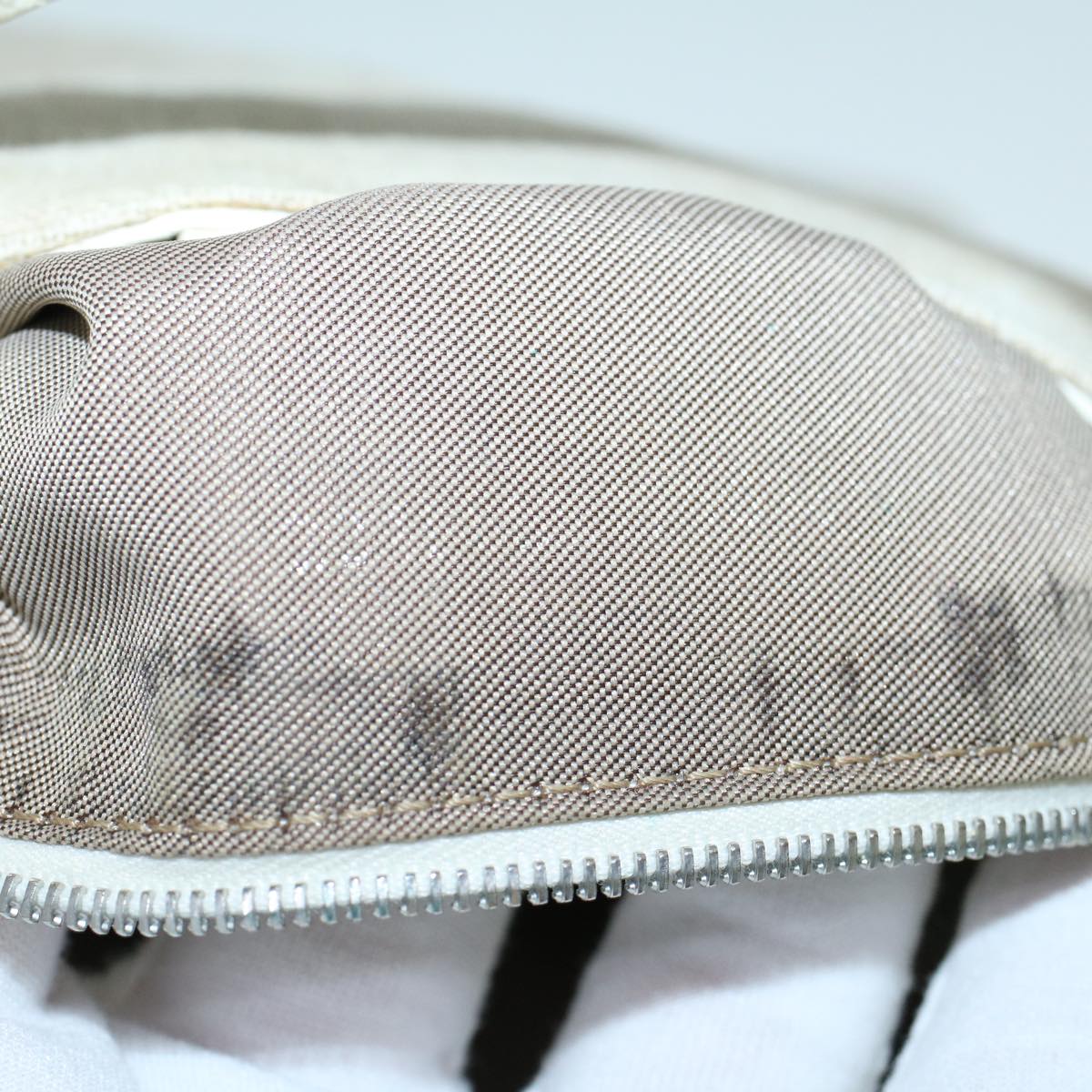 FENDI Shoulder Bag Canvas Beige bs9075