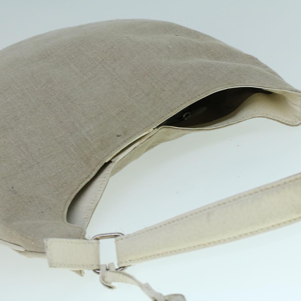 FENDI Shoulder Bag Canvas Beige bs9075