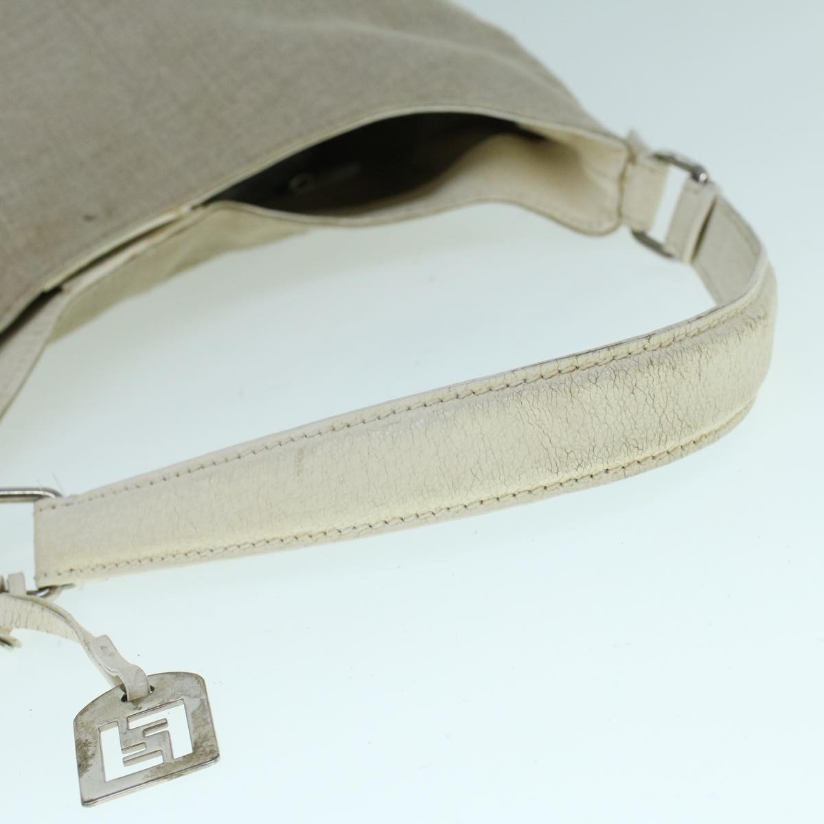 FENDI Shoulder Bag Canvas Beige bs9075