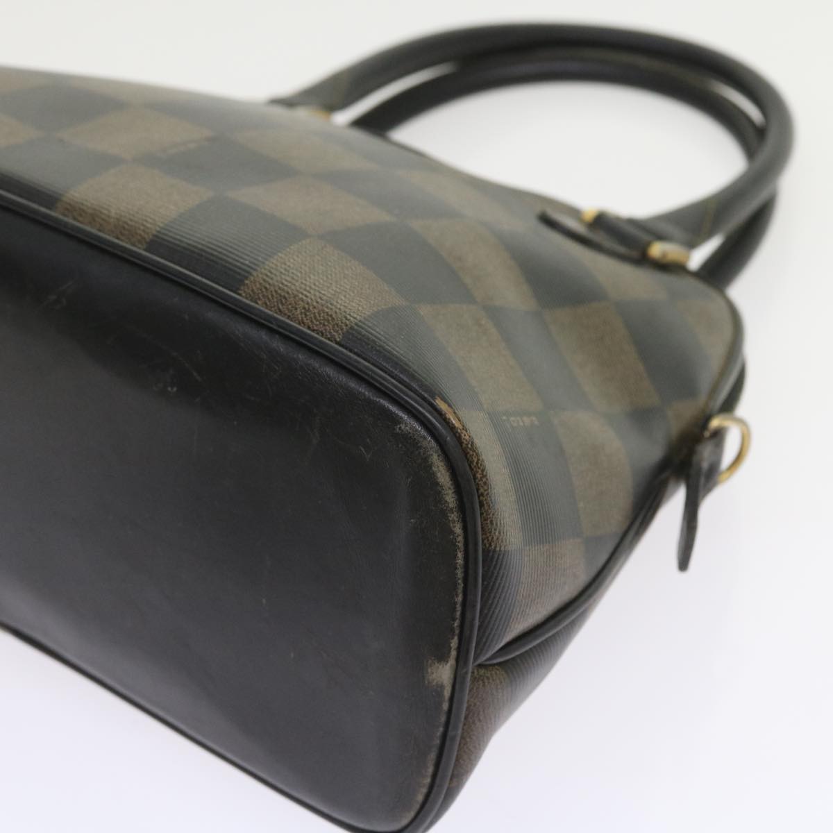 FENDI Pecan Canvas Hand Bag Coated Canvas 3Set Brown Black bs9108