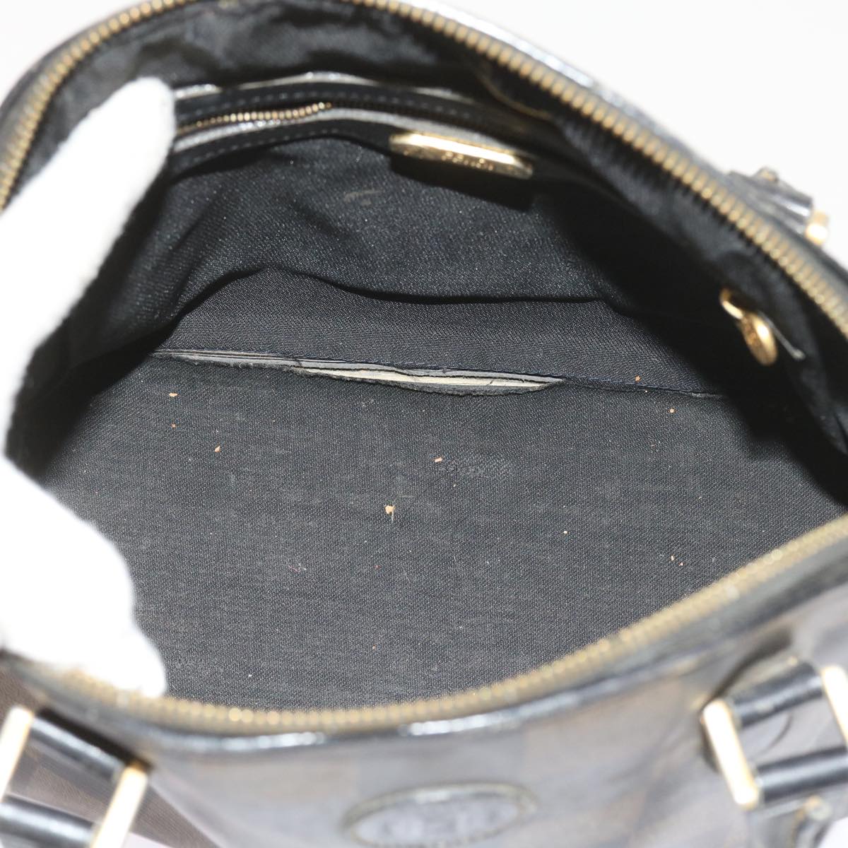 FENDI Pecan Canvas Hand Bag Coated Canvas 3Set Brown Black bs9108
