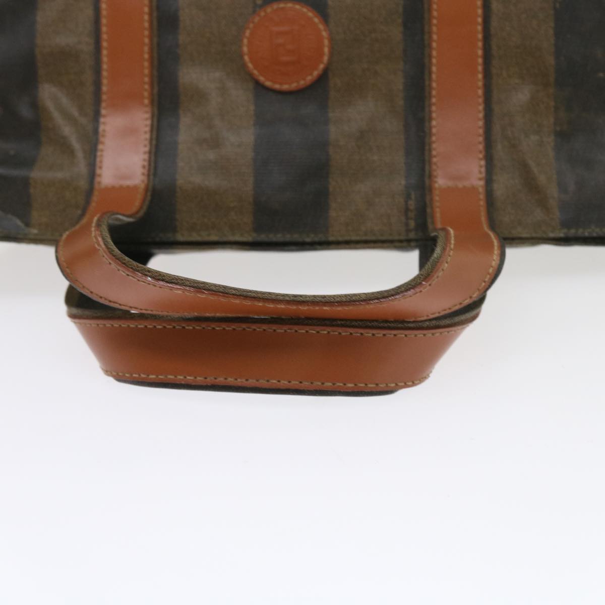 FENDI Pecan Canvas Hand Bag Coated Canvas 3Set Brown Black bs9108