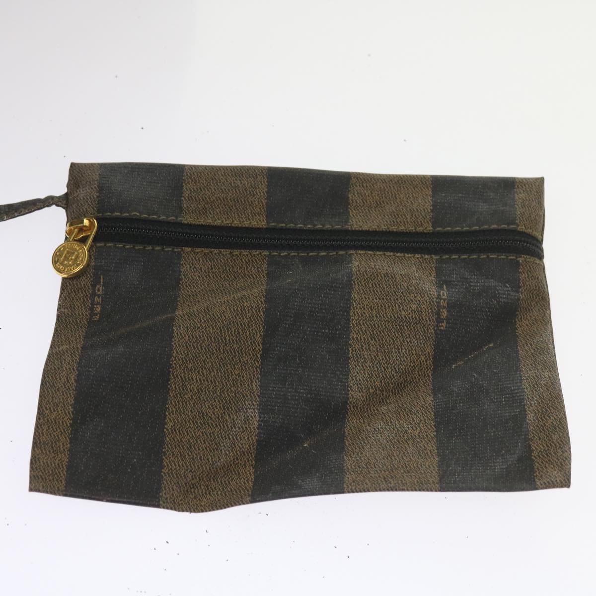 FENDI Pecan Canvas Wallet Shoulder Bag Coated Canvas 6Set Brown bs9110