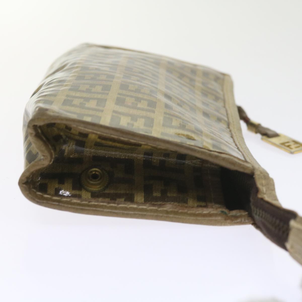 FENDI Pecan Canvas Wallet Shoulder Bag Coated Canvas 6Set Brown bs9110