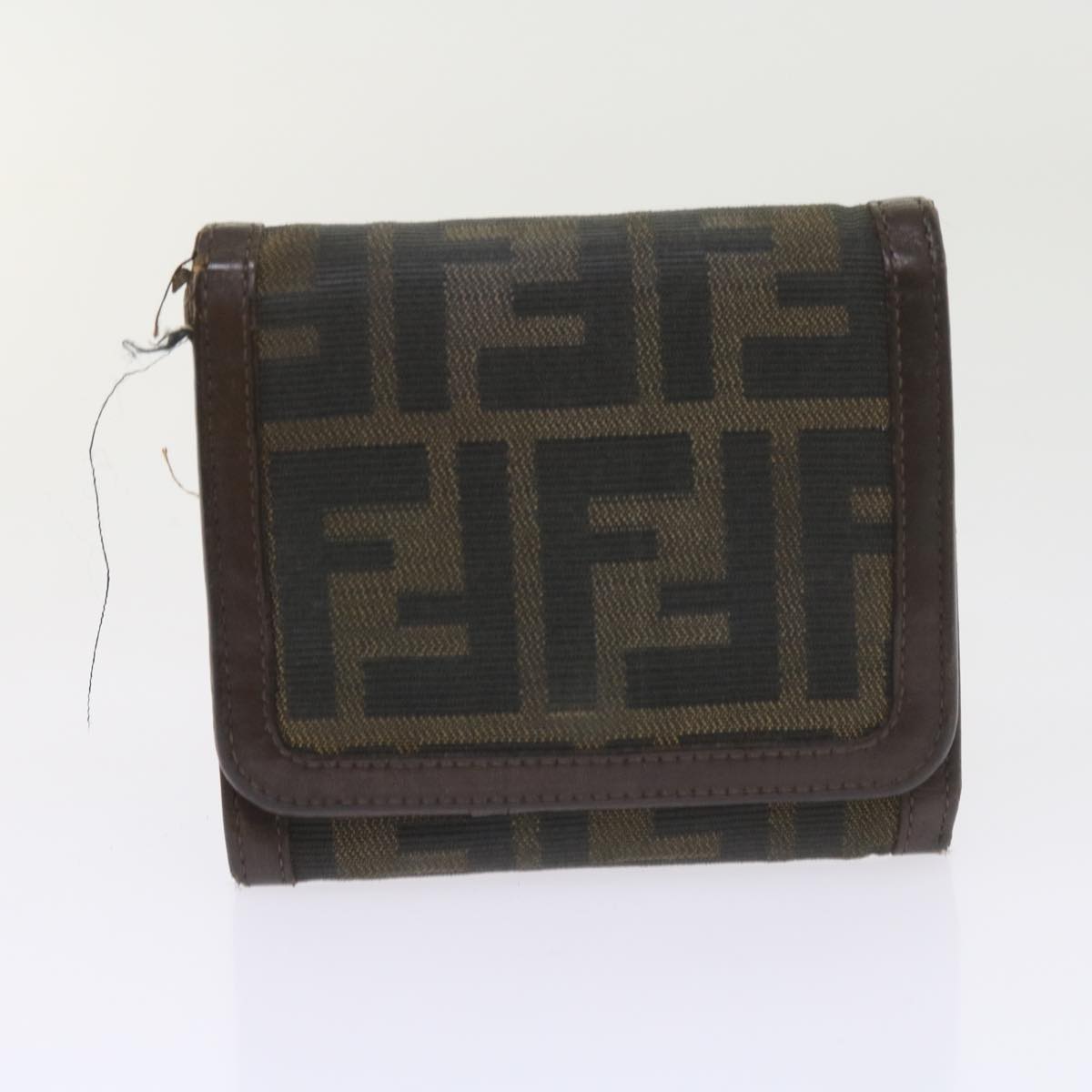 FENDI Pecan Canvas Wallet Shoulder Bag Coated Canvas 6Set Brown bs9110