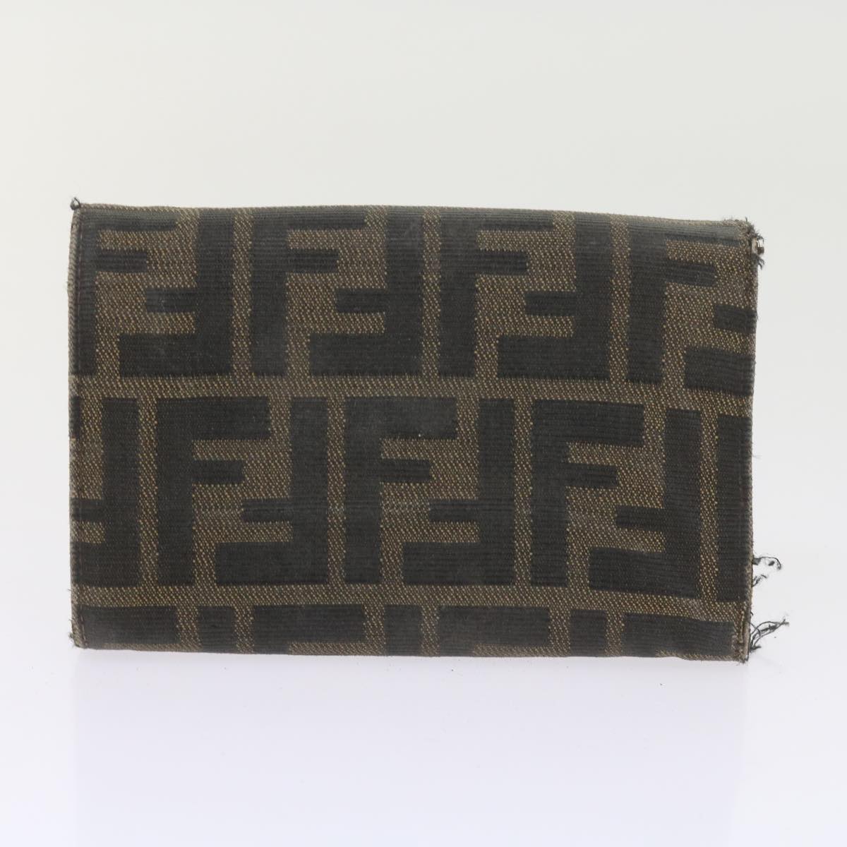 FENDI Pecan Canvas Wallet Shoulder Bag Coated Canvas 6Set Brown bs9110