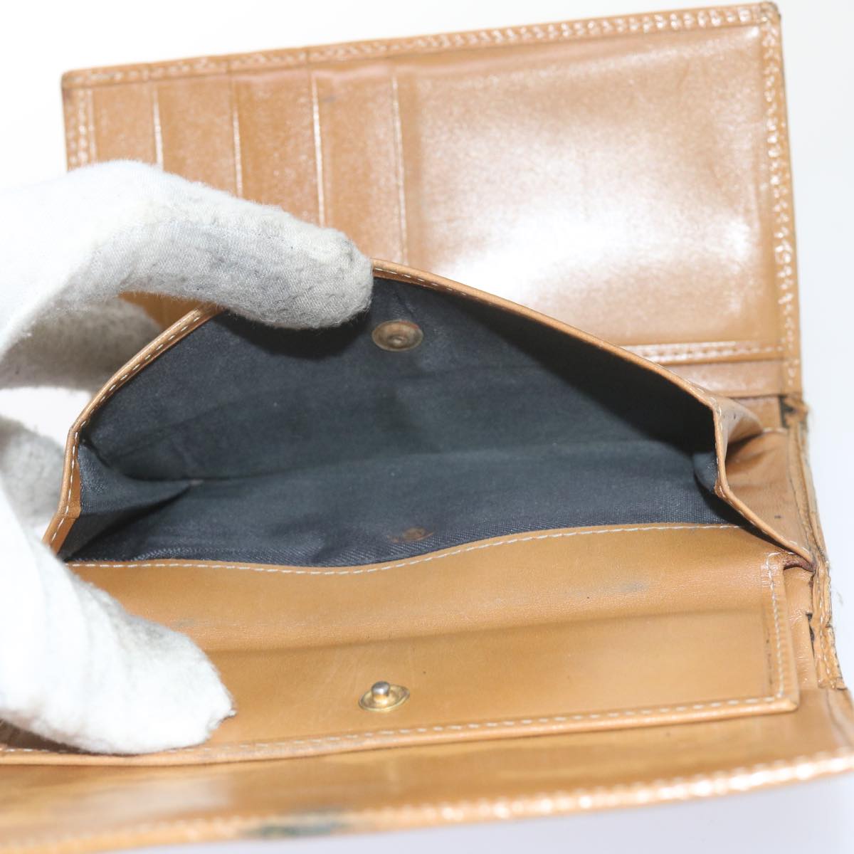 FENDI Pecan Canvas Wallet Shoulder Bag Coated Canvas 6Set Brown bs9110