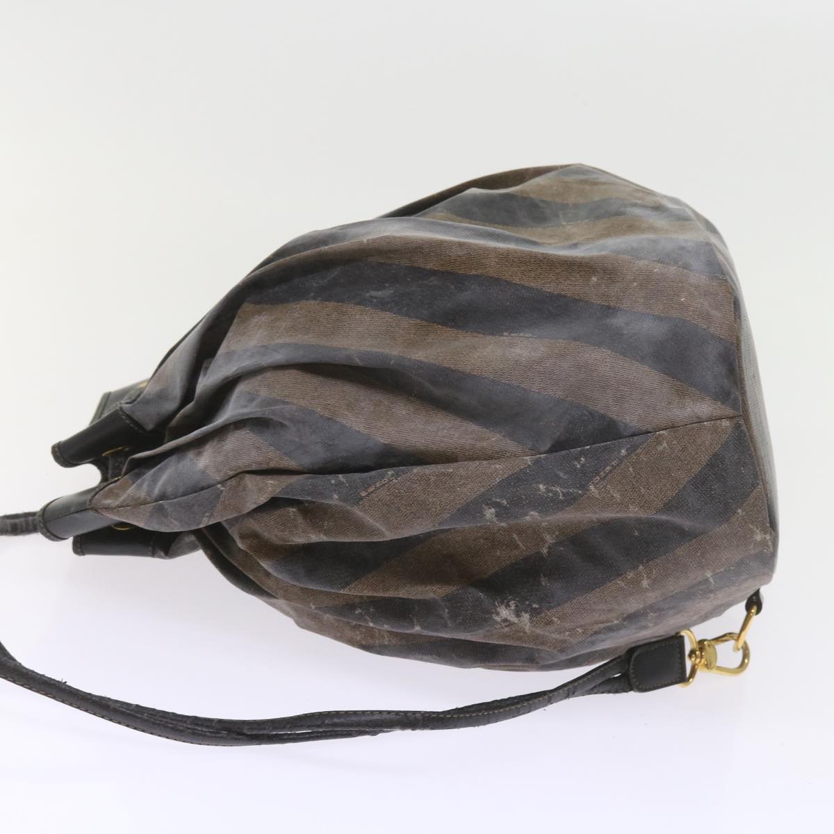 FENDI Pecan Canvas Wallet Shoulder Bag Coated Canvas 6Set Brown bs9110