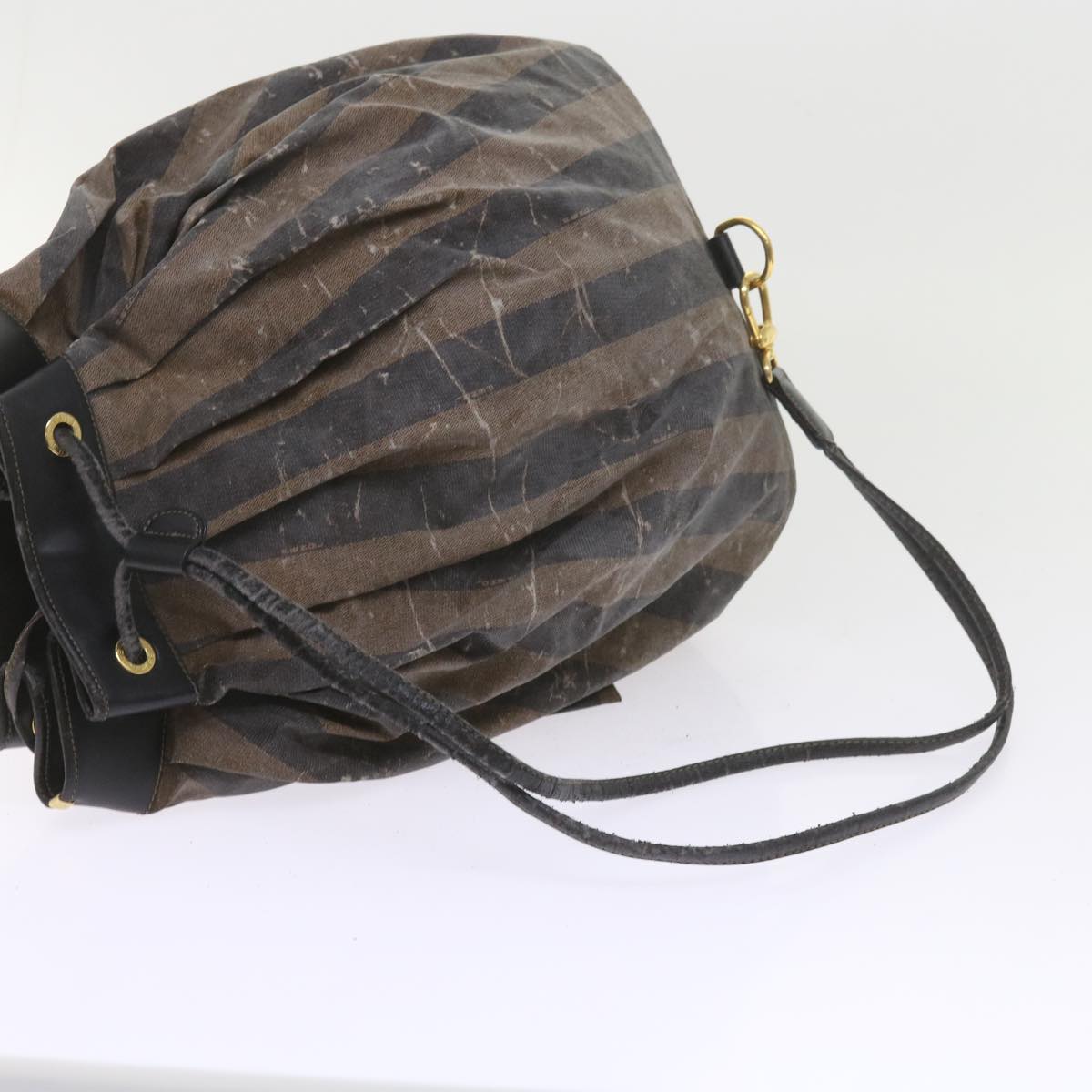 FENDI Pecan Canvas Wallet Shoulder Bag Coated Canvas 6Set Brown bs9110