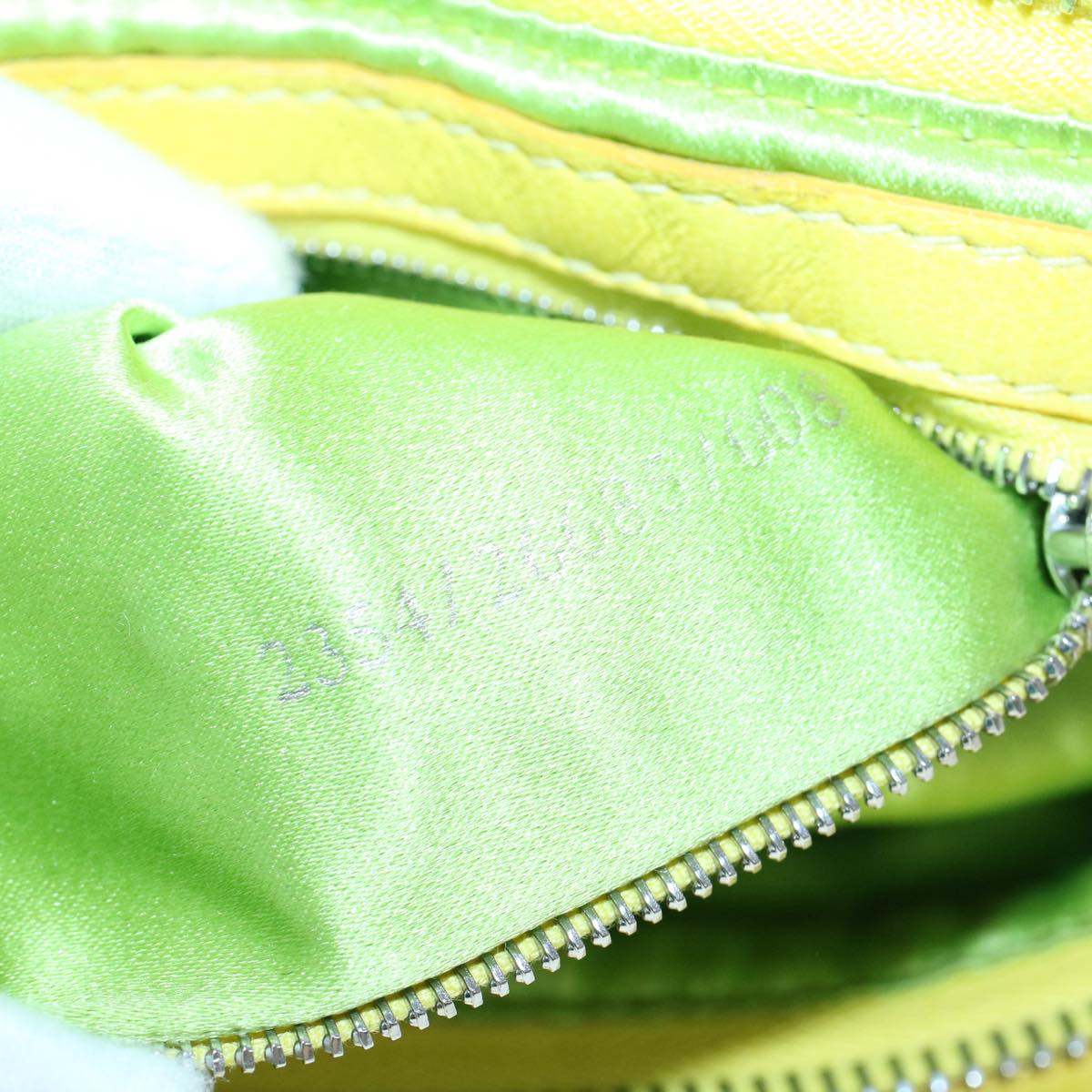 FENDI Mamma Baguette Shoulder Bag Leather Yellow 2354 26685 008 bs9132