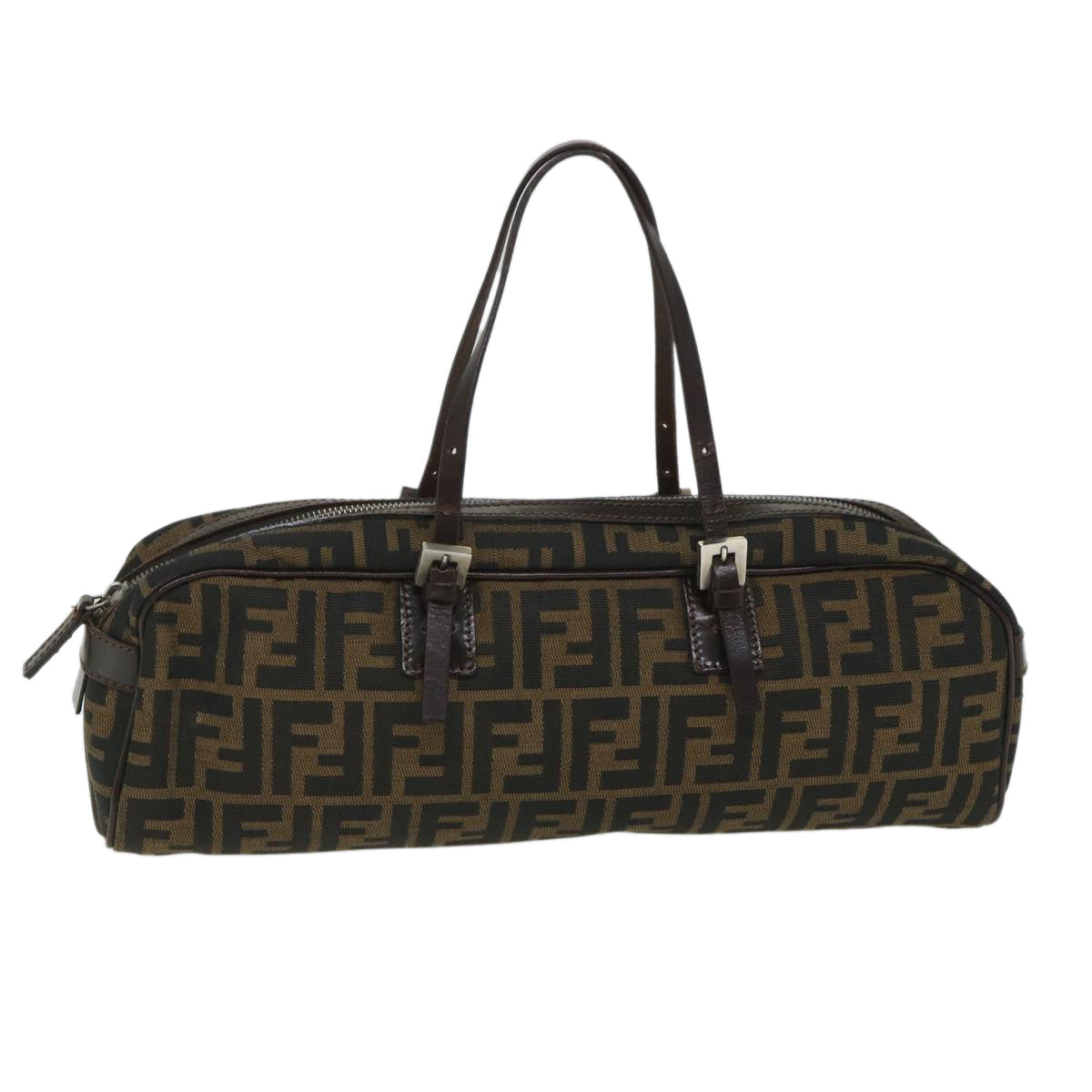 FENDI Zucca Canvas Shoulder Bag Brown 71 16560 0 012 bs9134