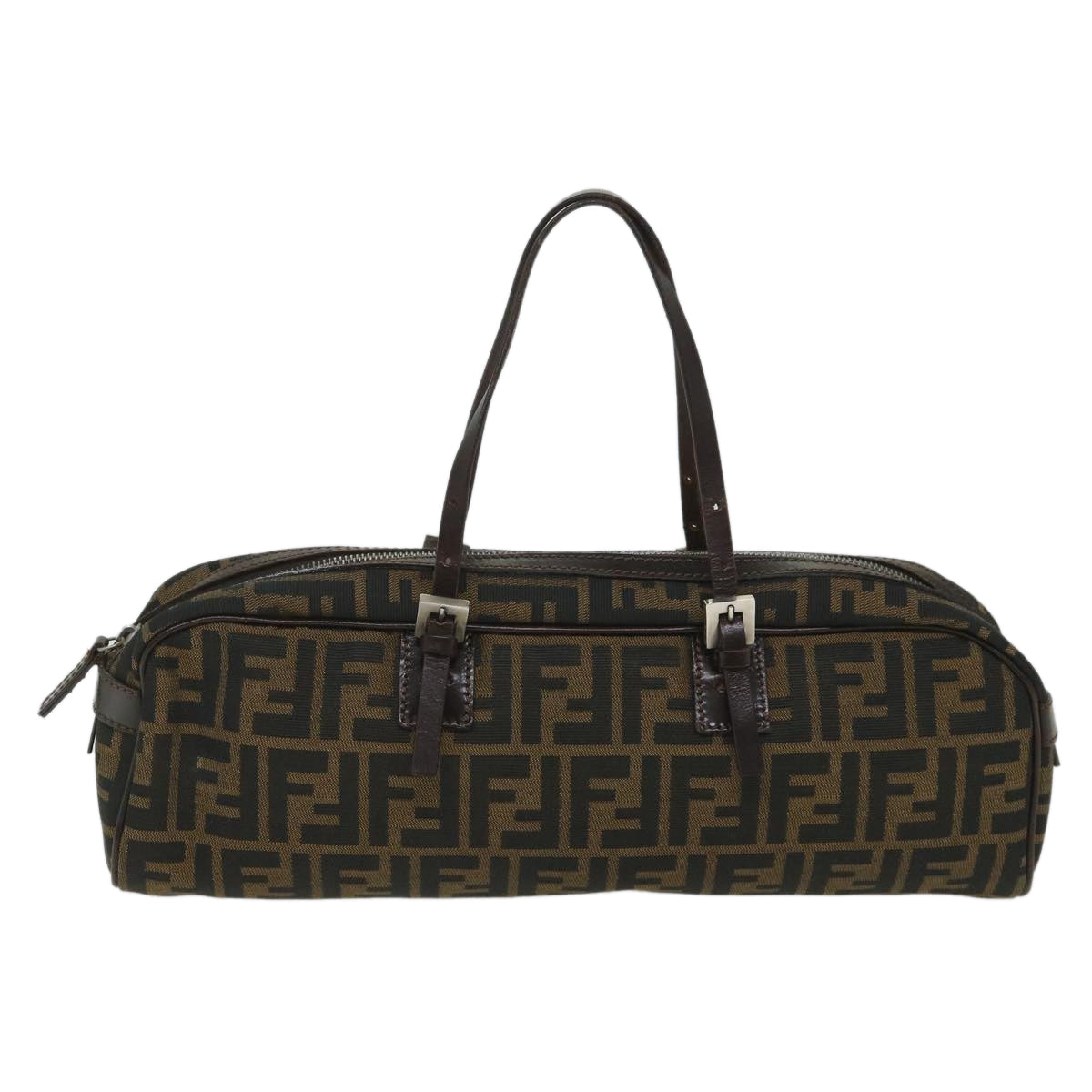 FENDI Zucca Canvas Shoulder Bag Brown 71 16560 0 012 bs9134