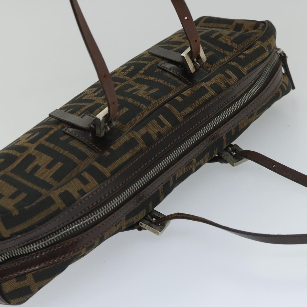 FENDI Zucca Canvas Shoulder Bag Brown 71 16560 0 012 bs9134